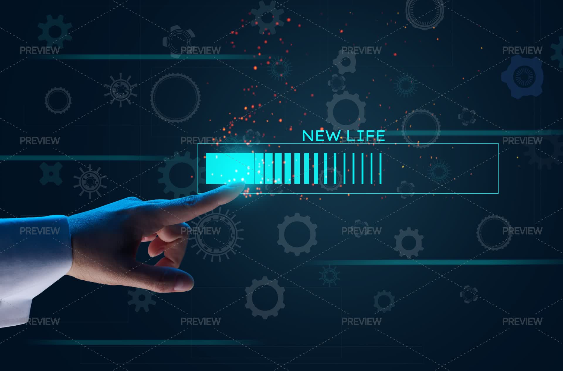 First Life Loading New Life Loading Virtual Scheme by ndanko - Stock Photos | Motion Array