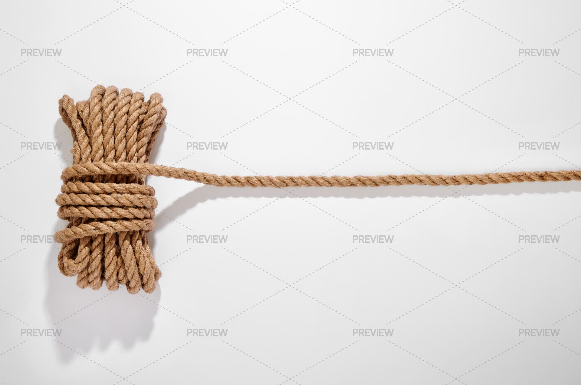 Neck Rope Shadow Rope On White Background With Shadow by Photology80 - Stock Photos ...
