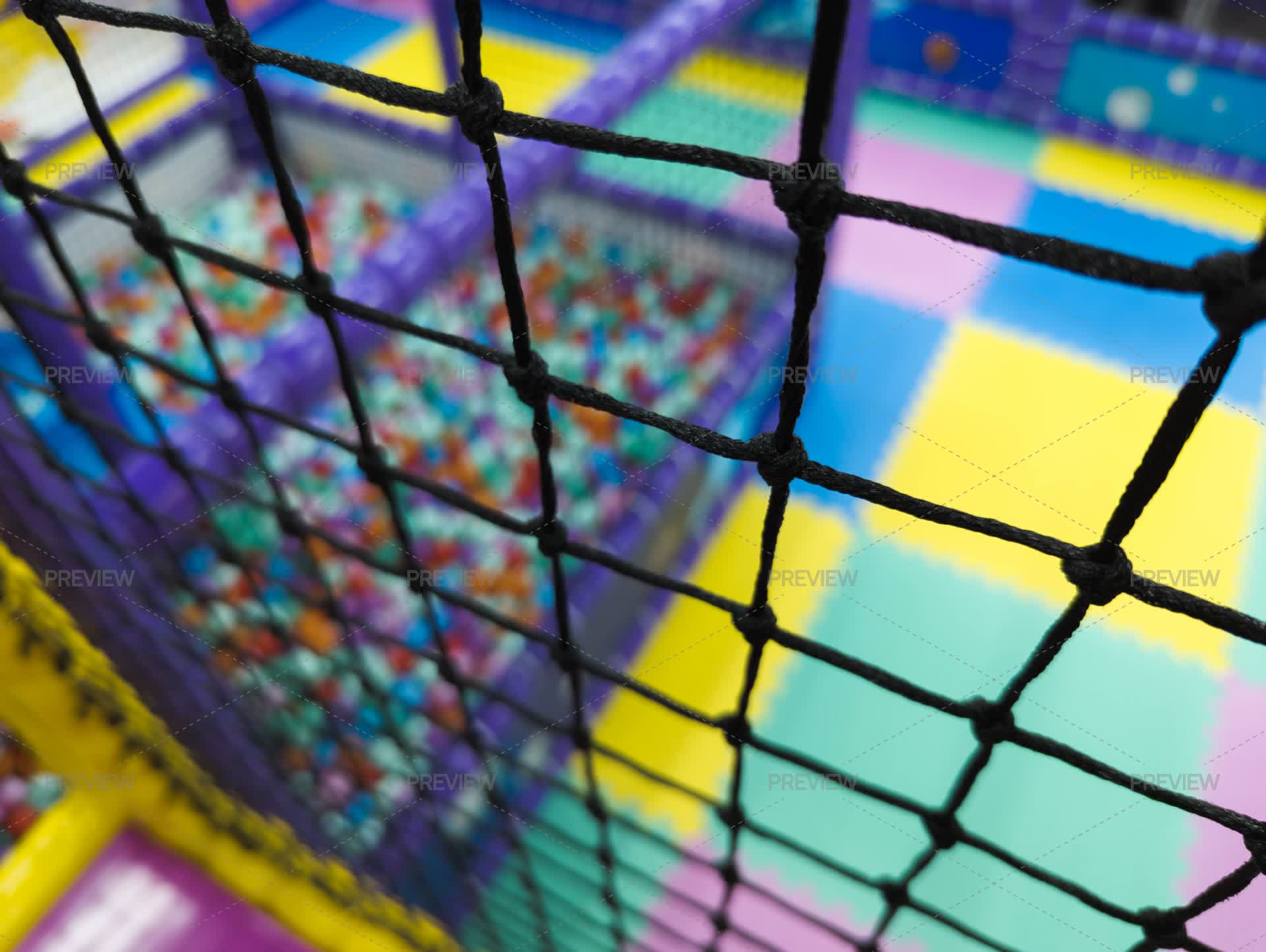 Colorful Rope Playground Colorful Kids Playground With Ropes by Natia Gioragdze - Stock Photos ...