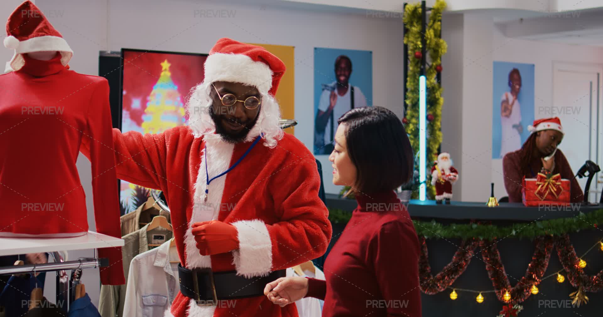 Santa In A Store by DCStudio - Stock Photos | Motion Array