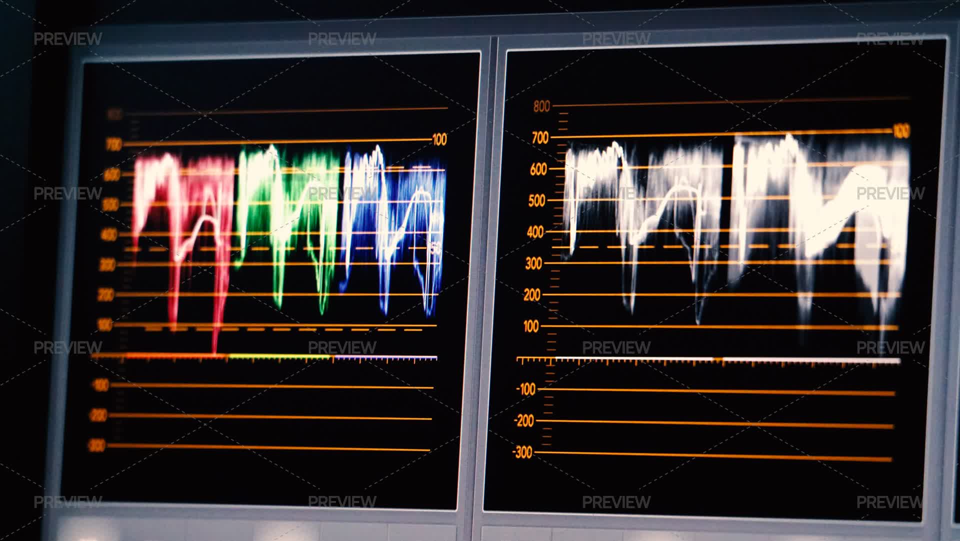 Color Bars Scope Color Scope Bars On A Monitor Display by gnepphoto - Stock Photos ...