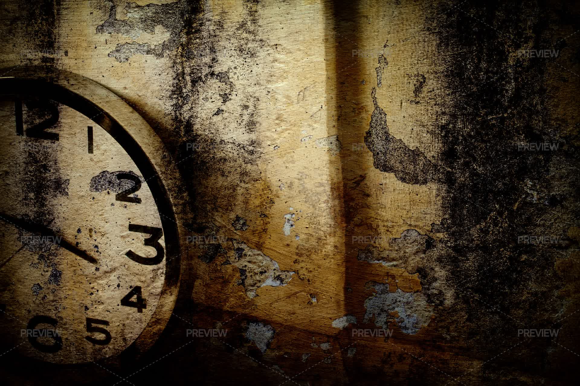 Clock Grung Grunge Clock Painting by okanakdeniz - Stock Photos | Motion Array