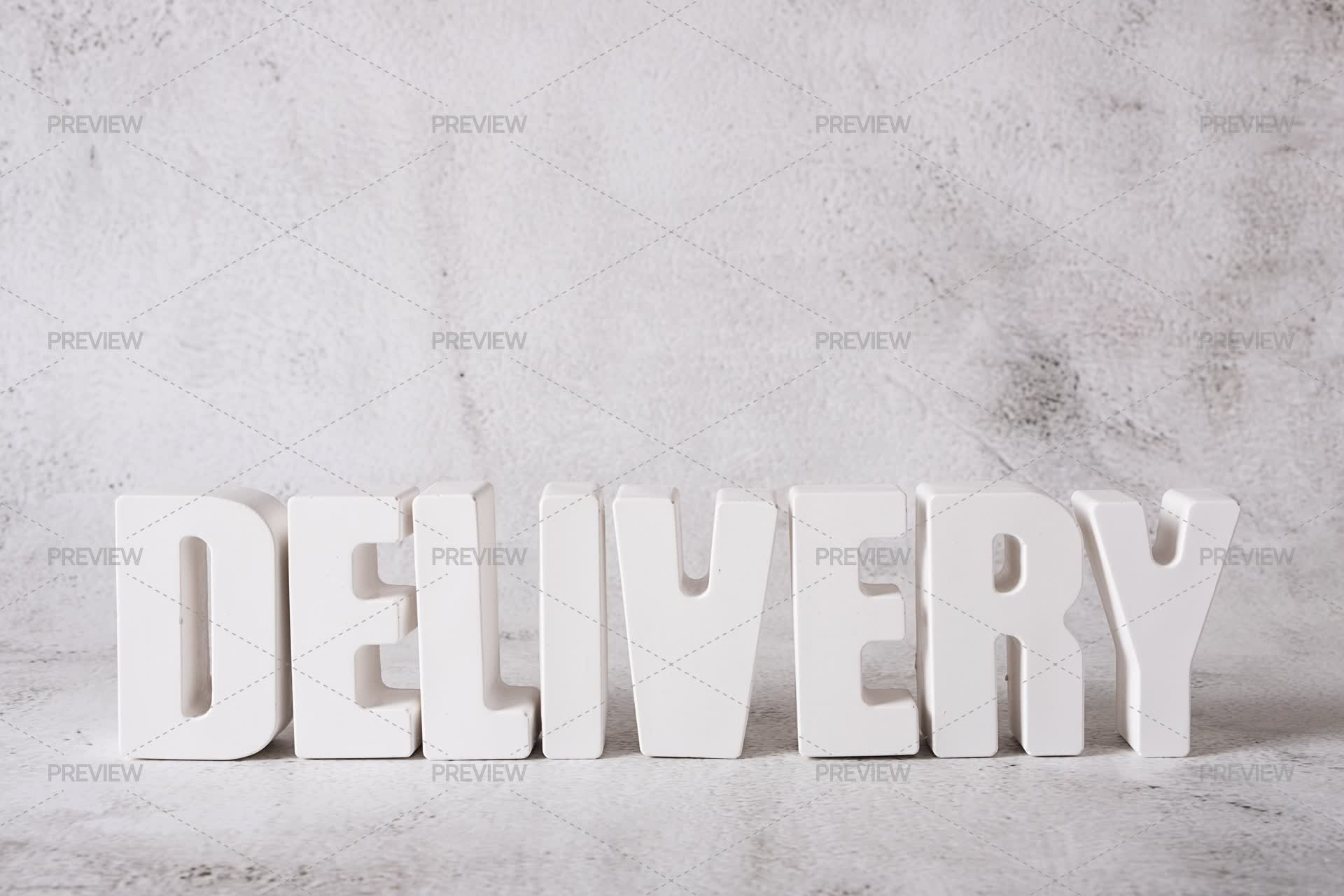 Deliverable Lettering Delivery Concrete Letters Arrangement by Smelenna - Stock Photos ...