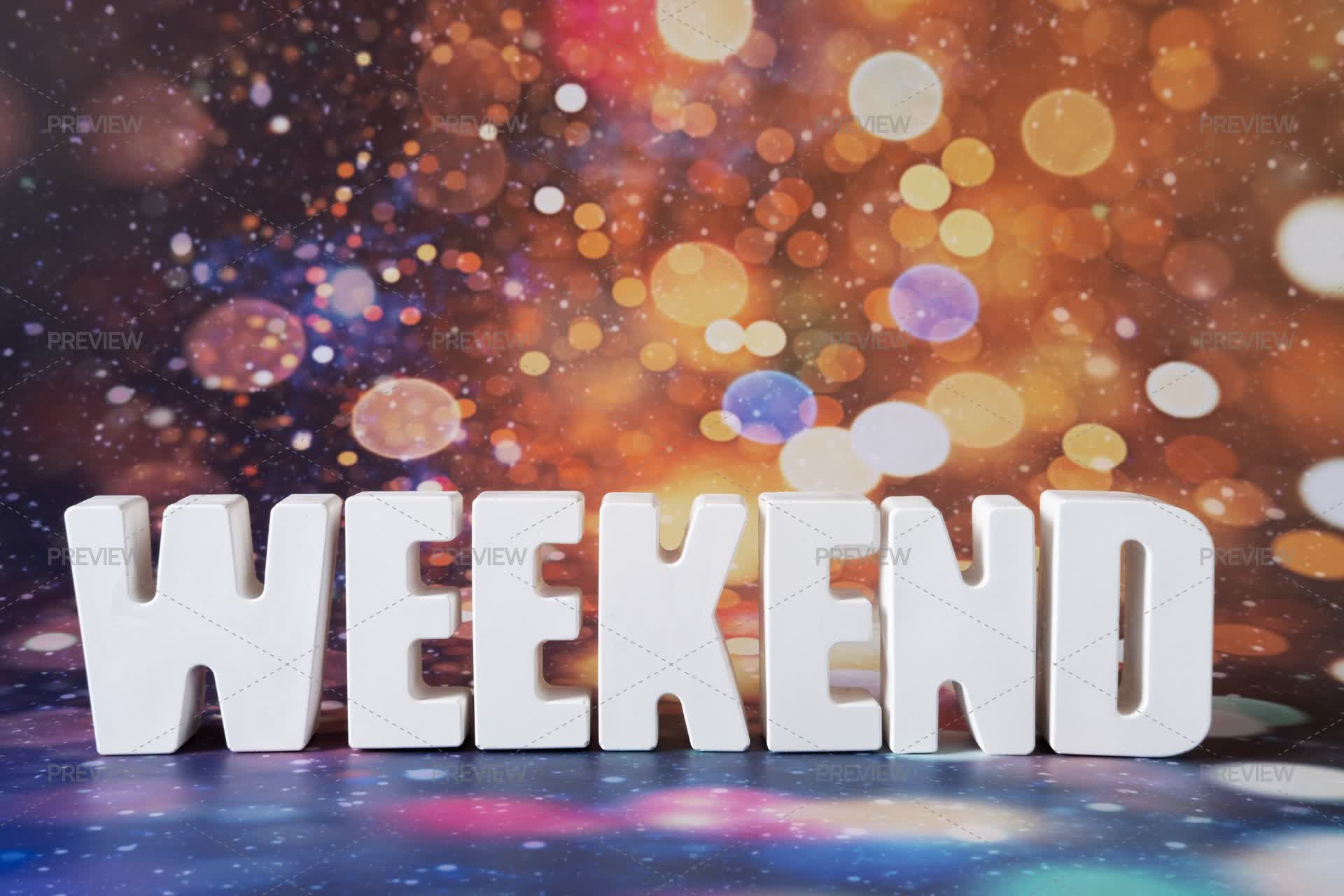 Weekend Letters Weekend Concrete Letters Arrangement by Smelenna - Stock Photos ...