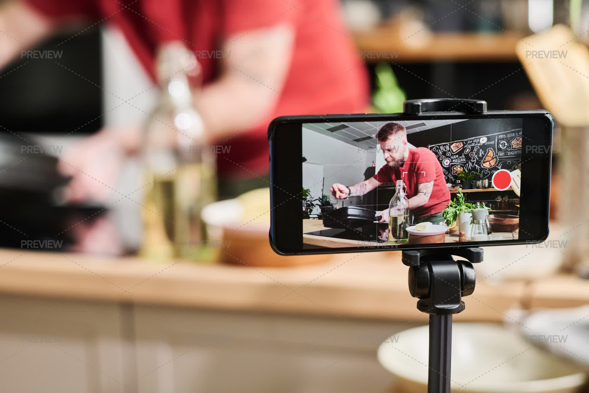 Camera Cooking Activity Filming Meal Cooking On Camera by AnnaStills - Stock Photos | Motion Array