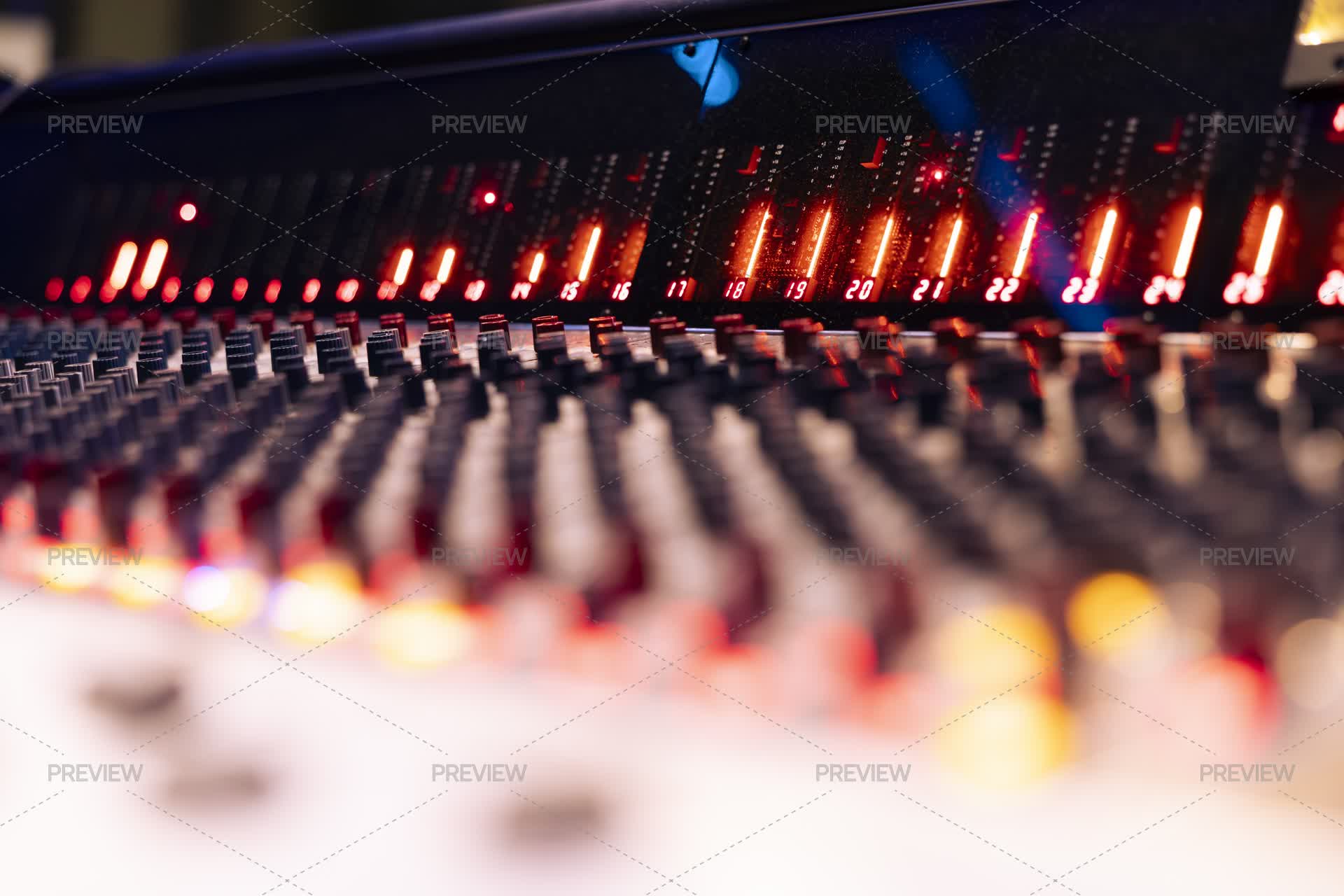 Control Room Panel Board With Switchers And Levers To Help With ...