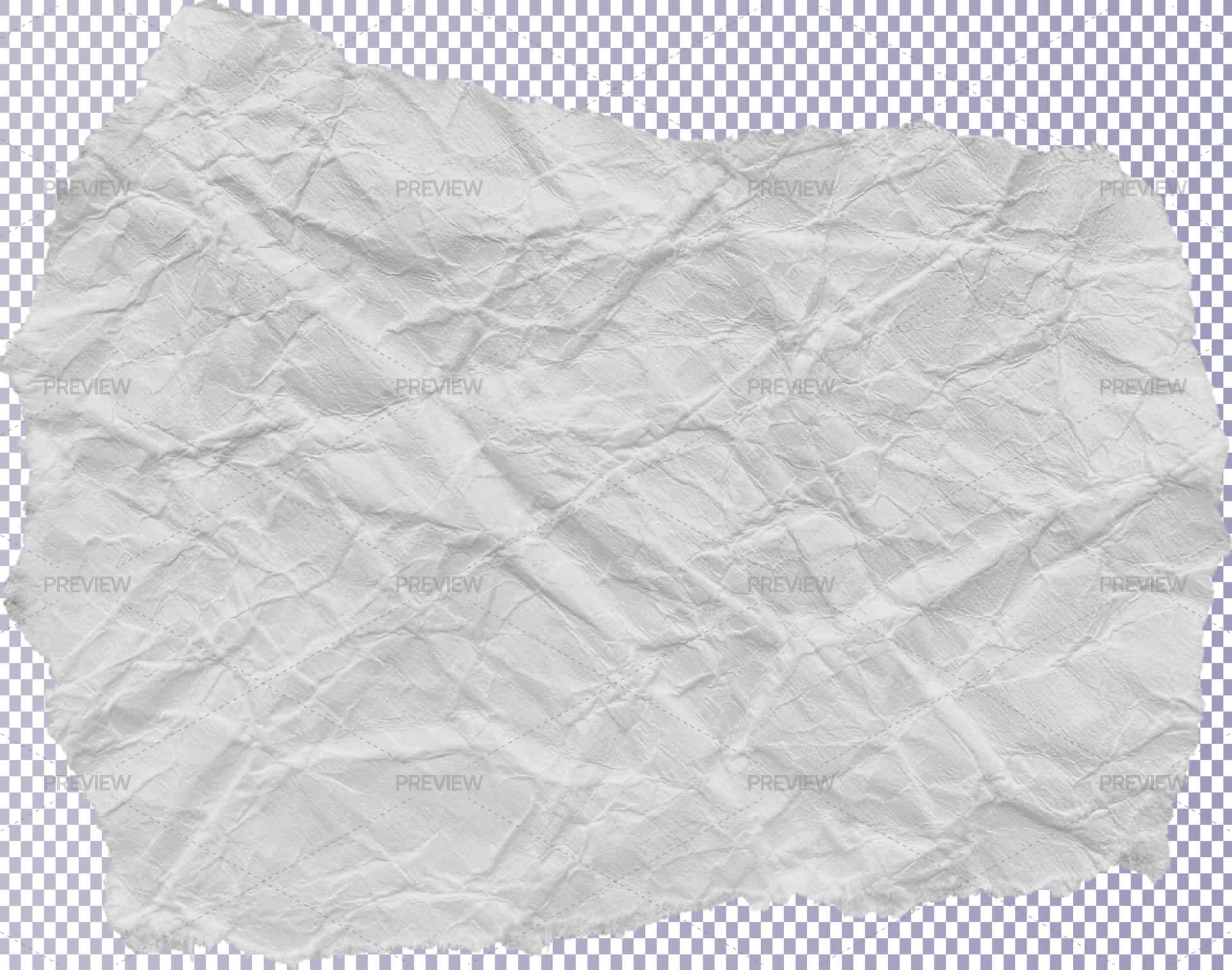 White Ripled Paper White Ripped Crumpled Paper Piece - Stock Photos | Motion Array