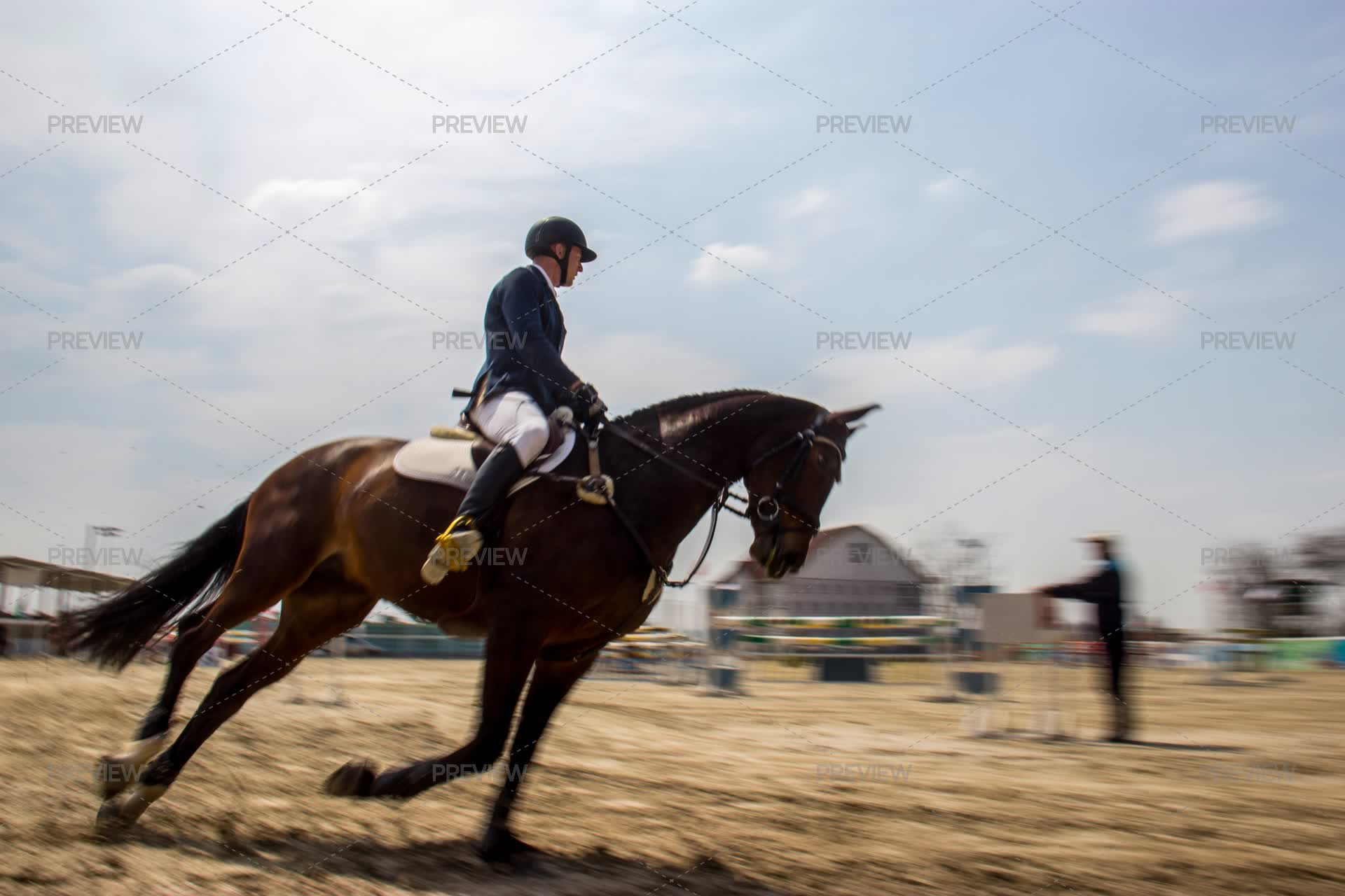 Person Rider A Person Riding A Horse With A Rider On It - Stock Photos | Motion Array