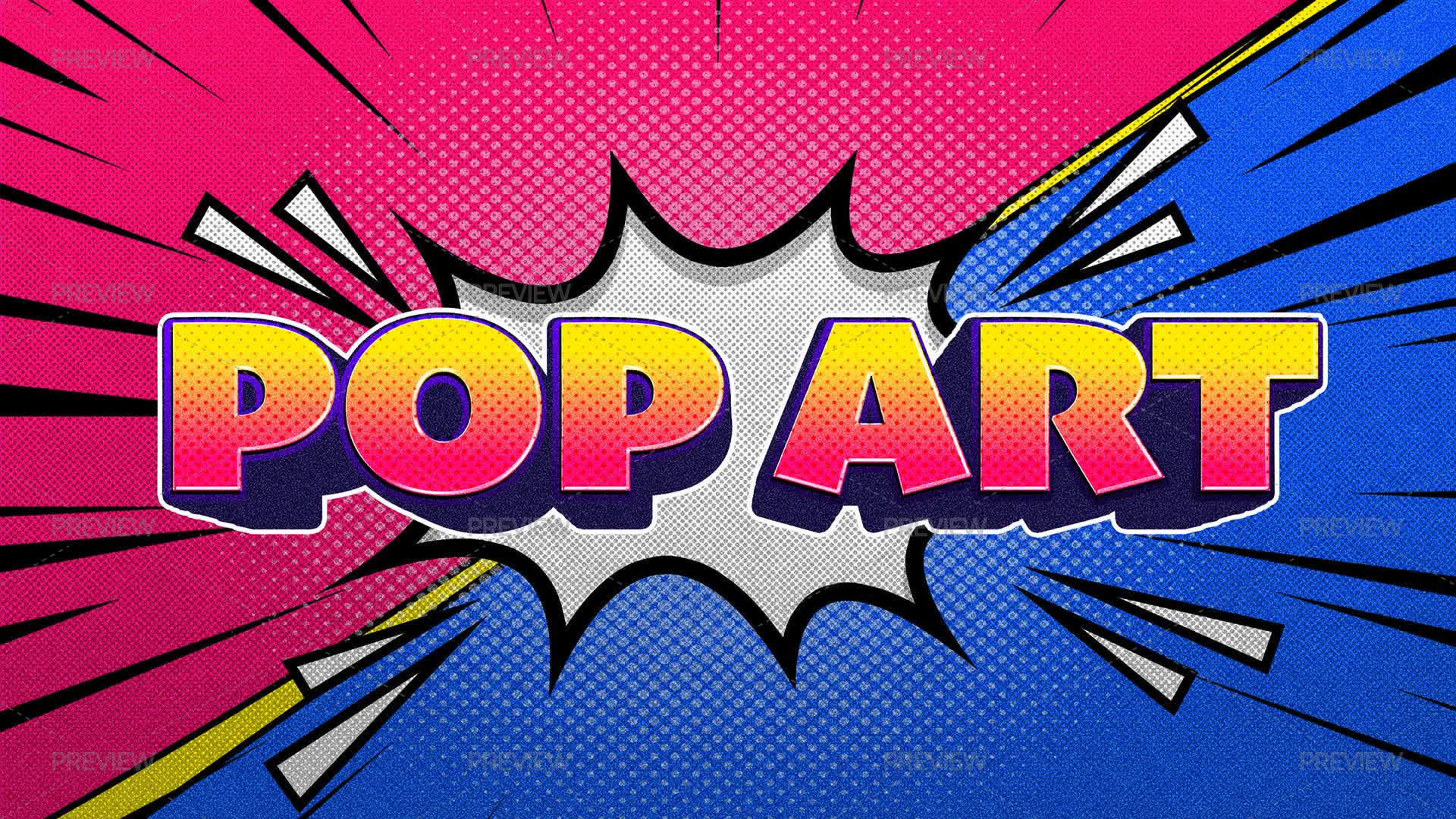 Pop Motion Graphics Pop Art Text Effect by Ibragimov - Graphics | Motion Array