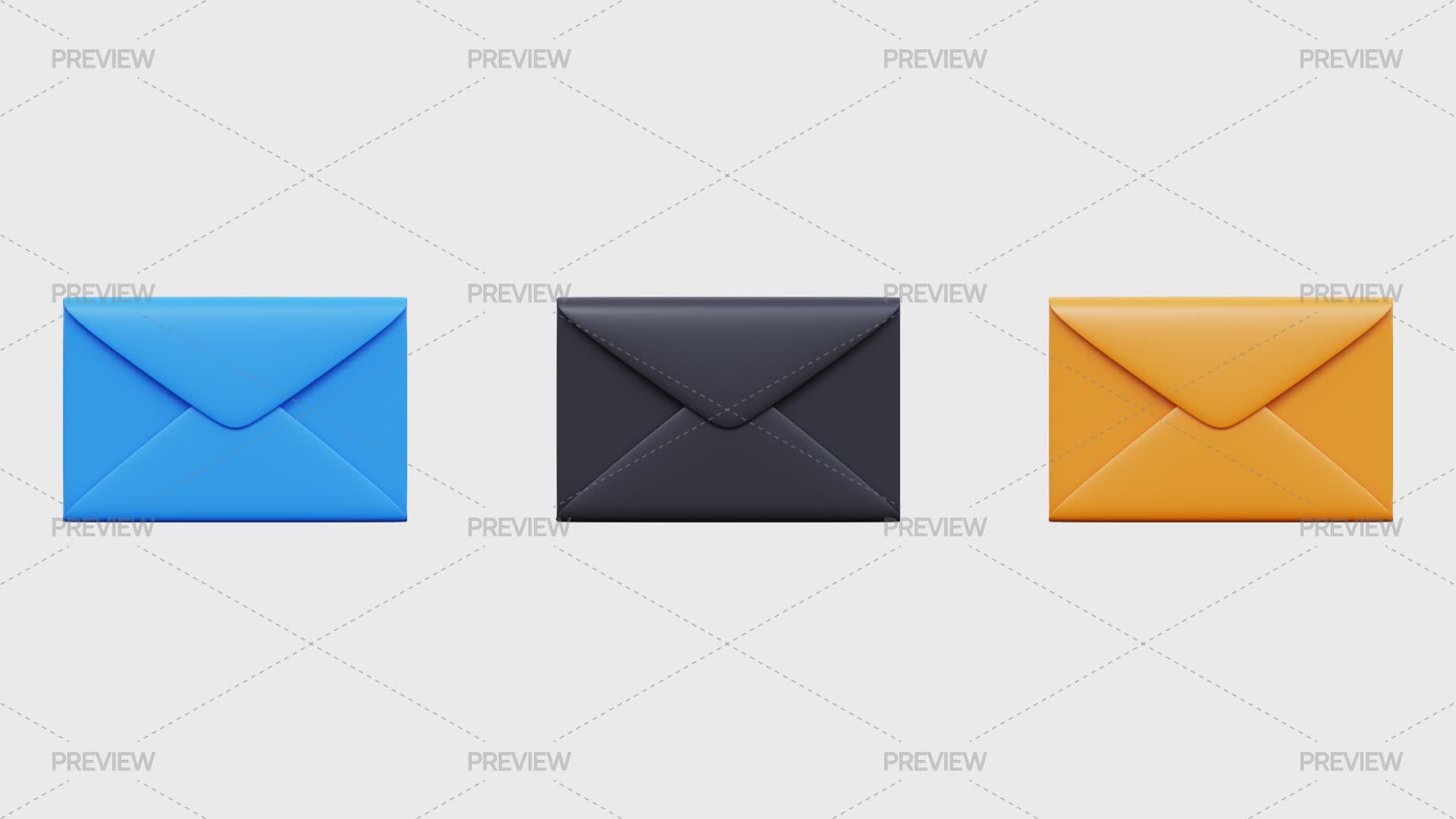 Three Mail 3 Mail Envelope Symbols by Nika Ray - Graphics | Motion Array