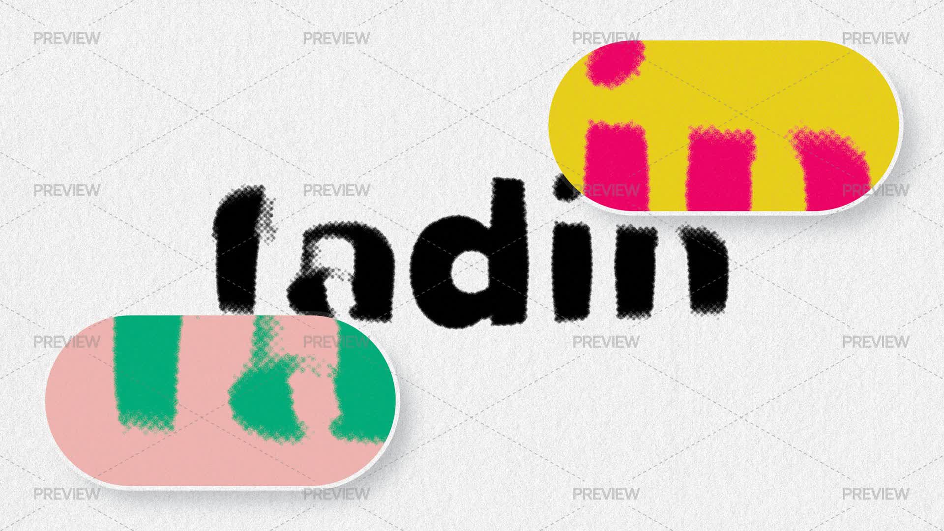 Fading Tags Graphics Fading Typography Glitch Text Effect by Creative Veila - Graphics ...