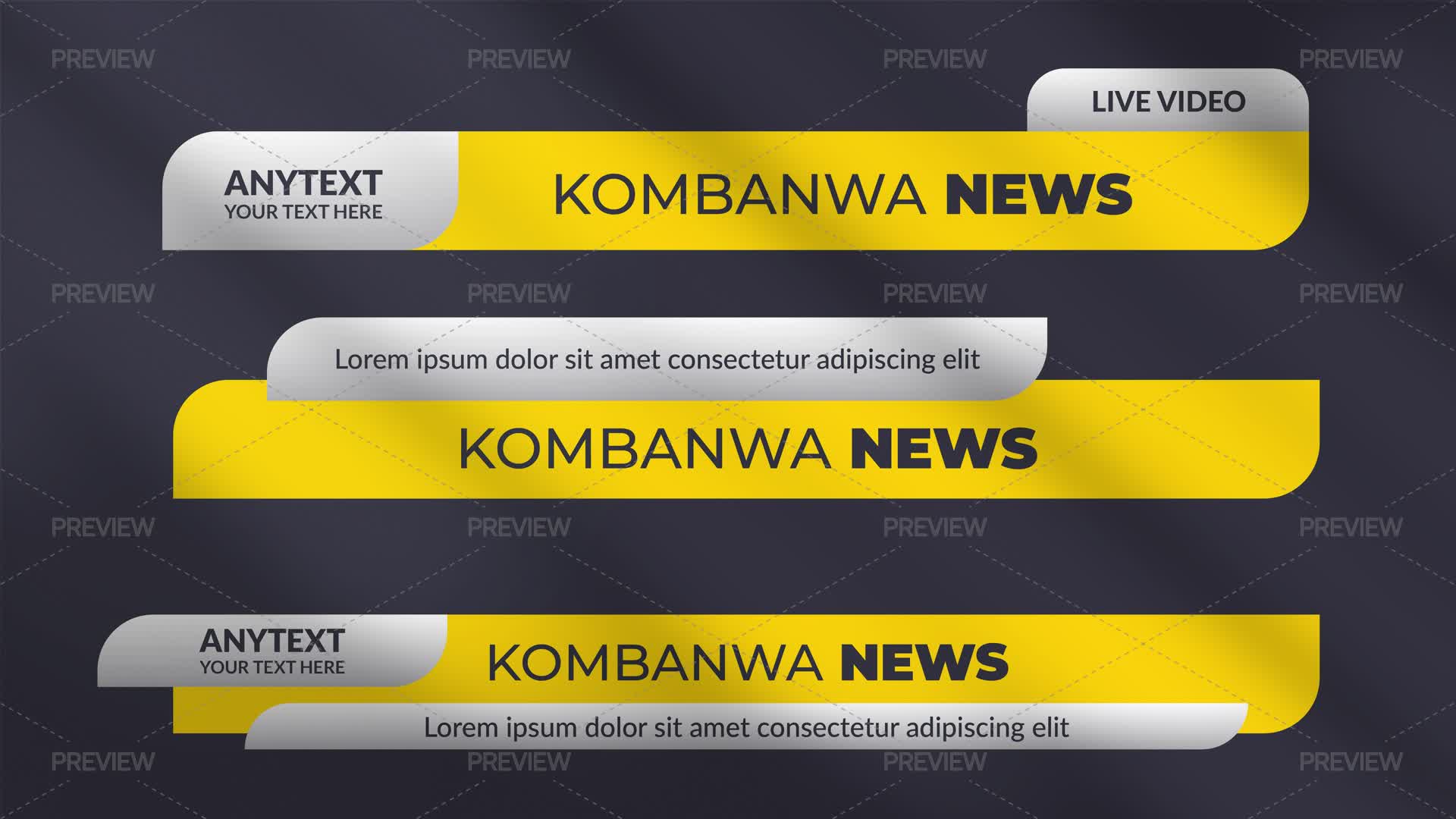 Lower Third Graphics Example Lower Thirds Template by Hekenostudio - Graphics | Motion Array