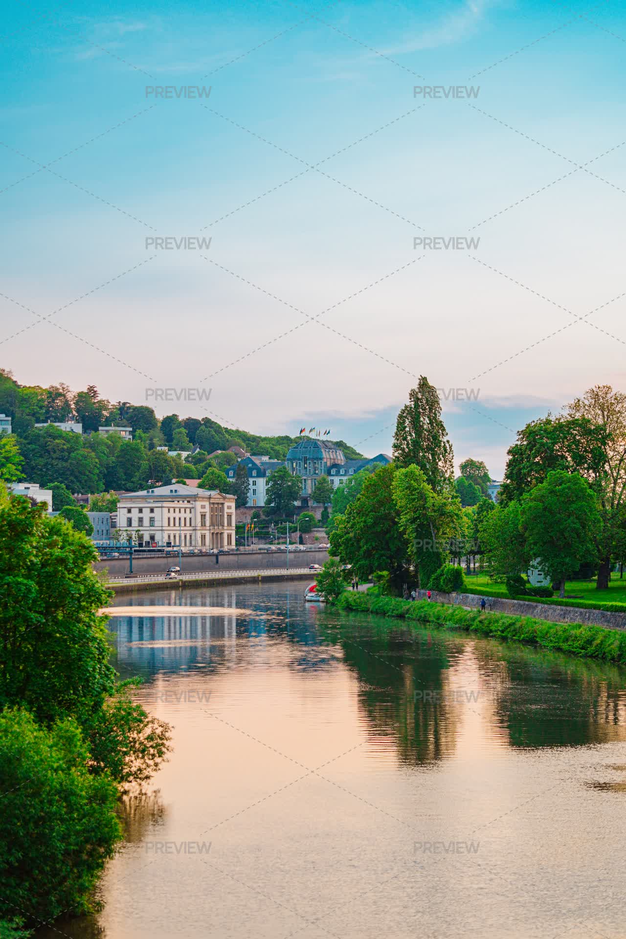 Europe Streams Water River Stream Along A Park Side In The City Of Europe by ...