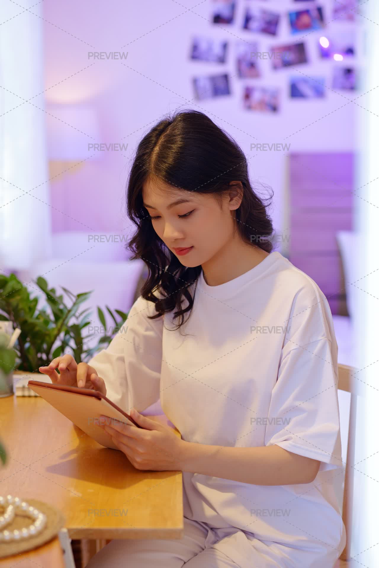 Files Assignment Girl Teenage Girl Doing Test Assignment by DragonImages - Stock Photos ...