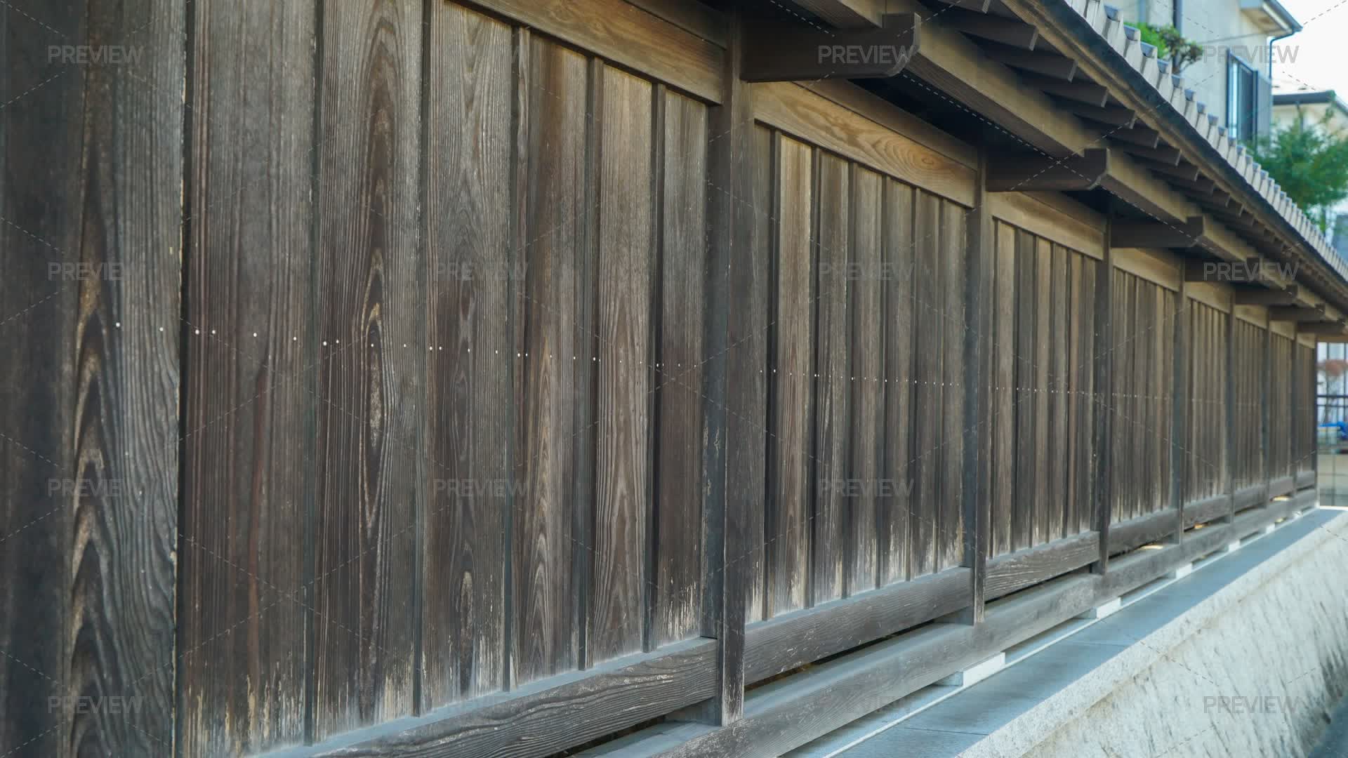 Japanese Traditional House Wooden Exterior Wall Fence by shufilm ...