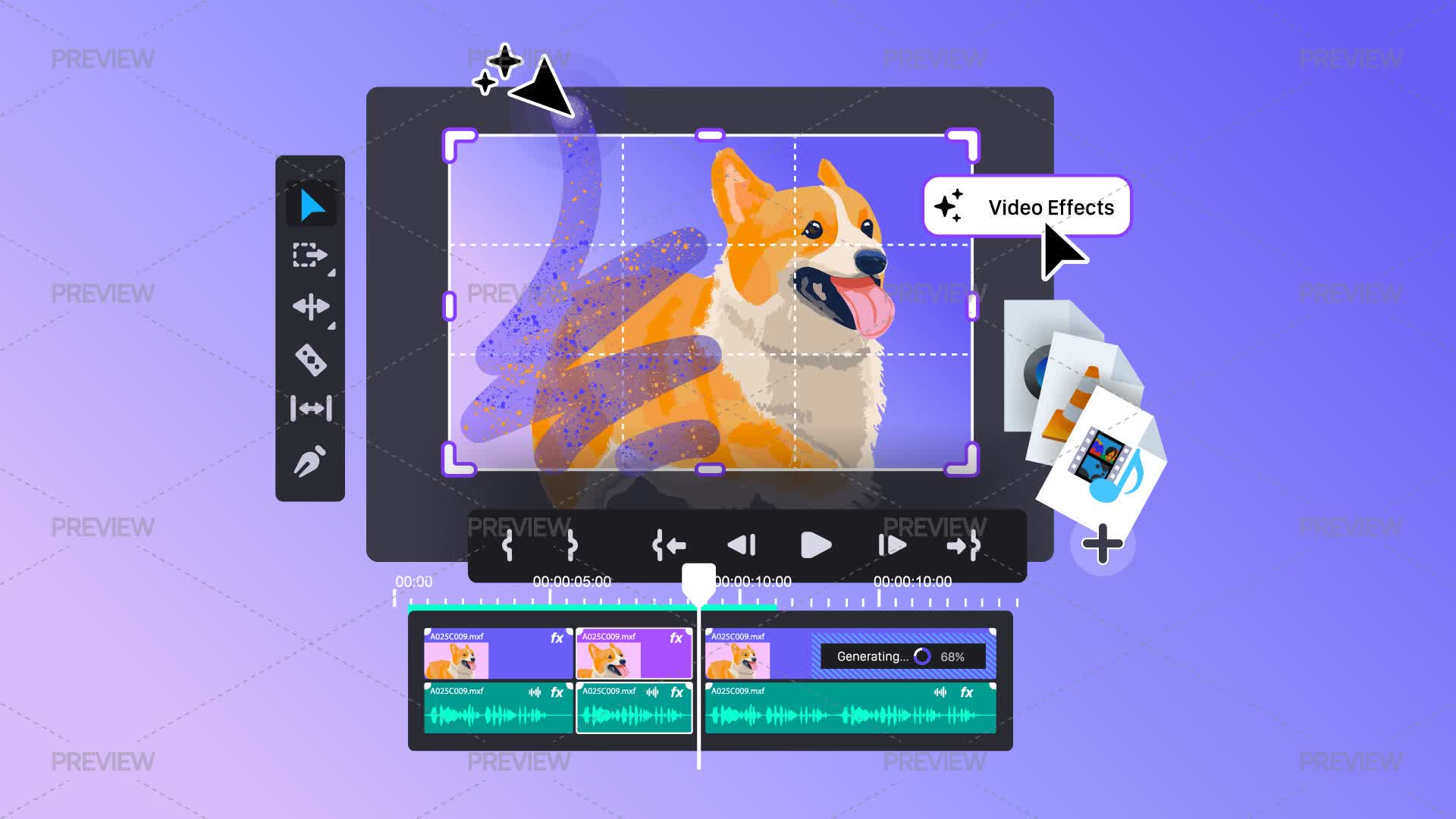 Video Editing Interface by lina_chepolina - Graphics | Motion Array