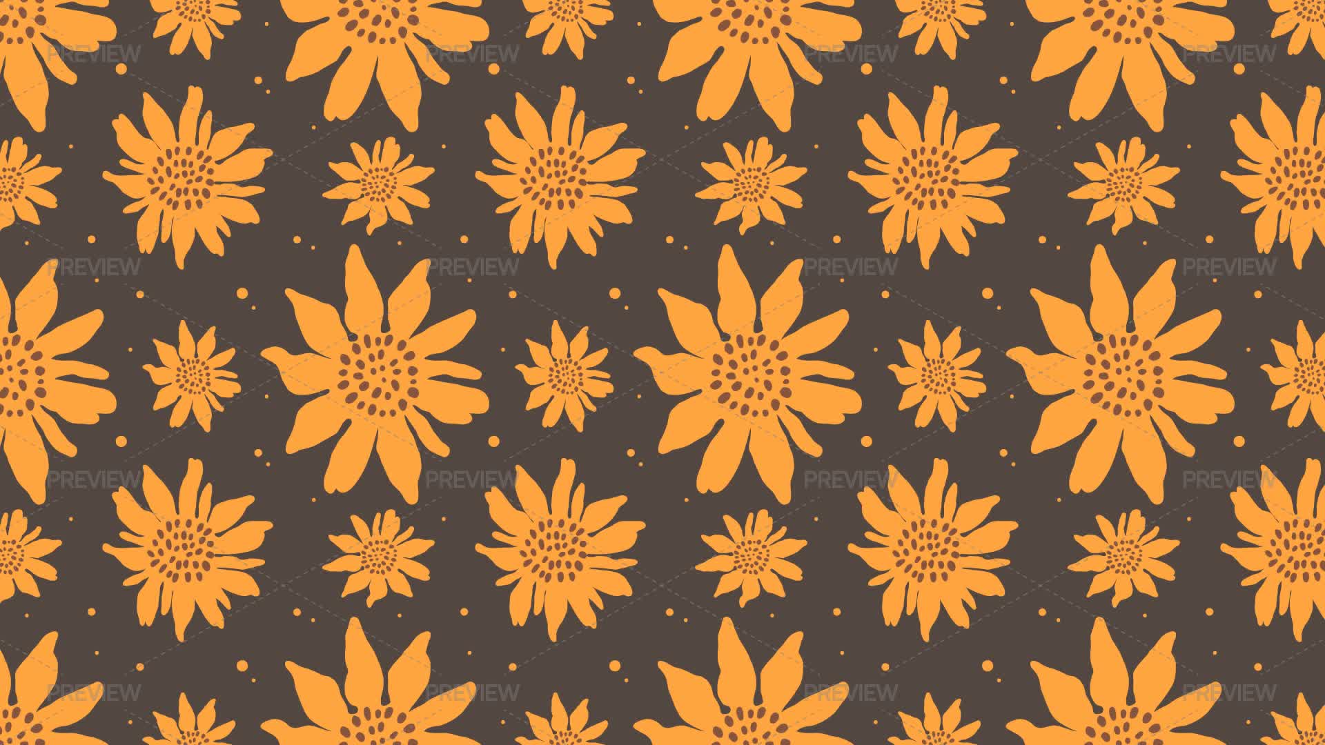 Sunflowers Seamless Pattern - Graphics | Motion Array