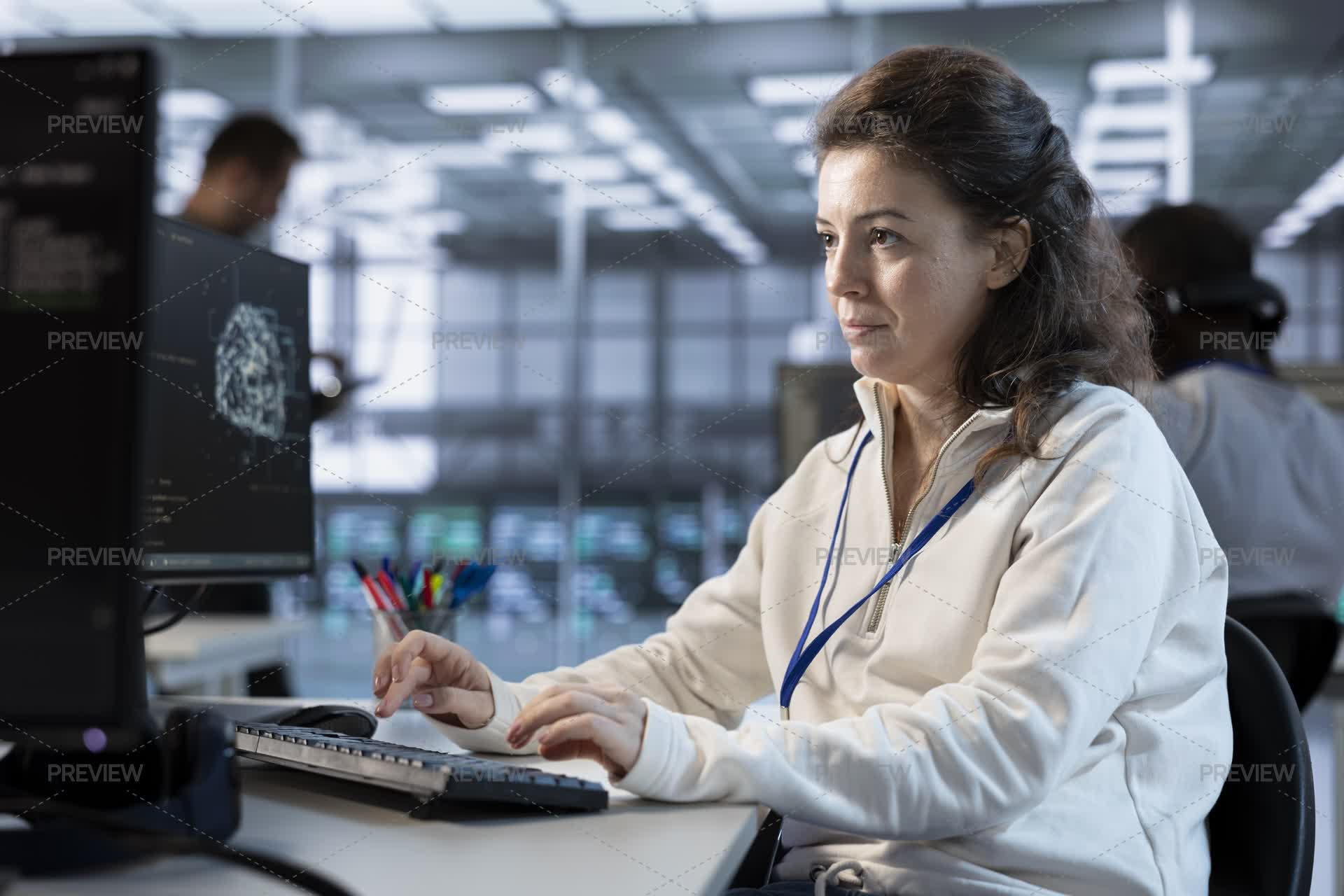 Process Administrator Computer System Administrator Using AI System Aiding In Processing Information ...