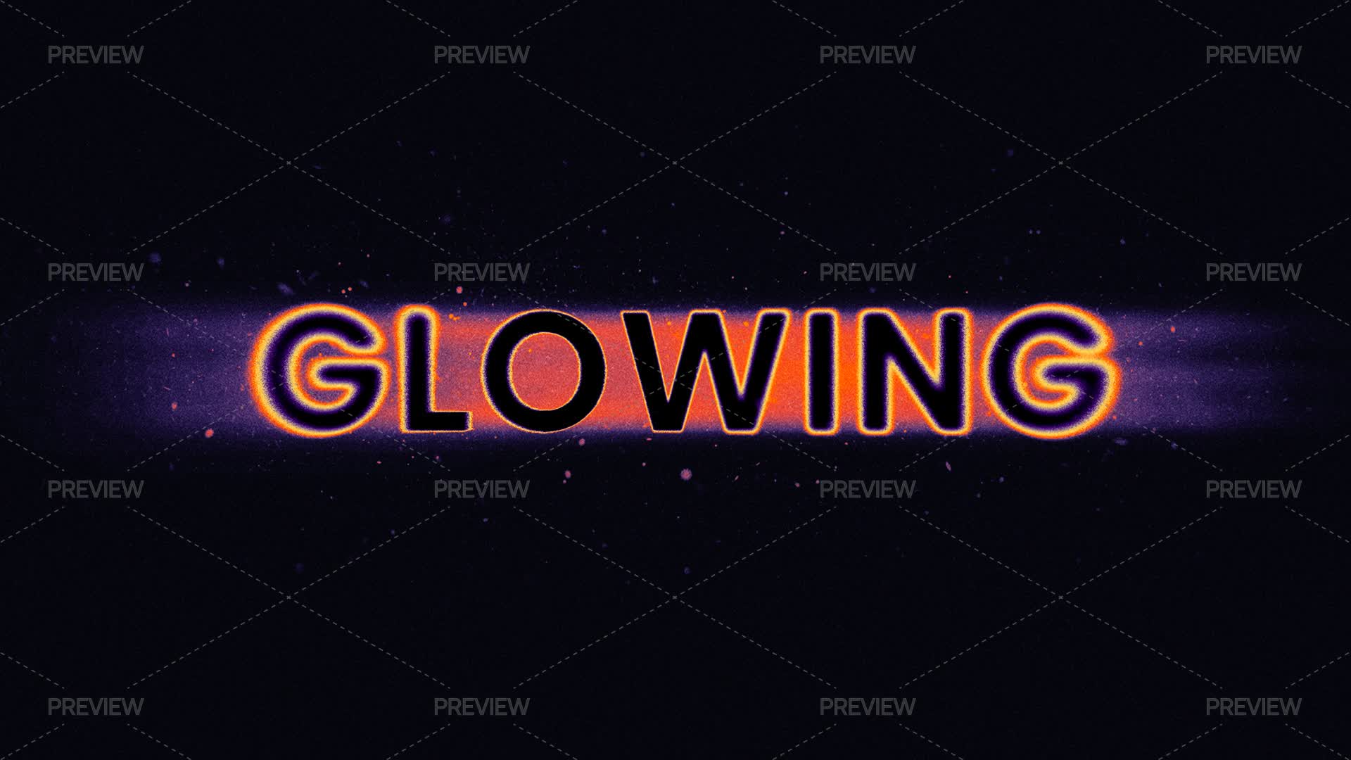 Glowing Text Effect - Graphics | Motion Array