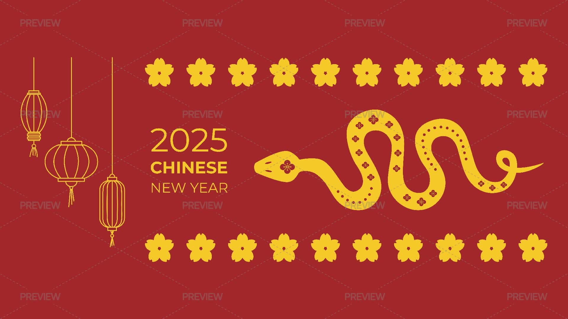 Chinese New Year Banner Graphics Motion Array