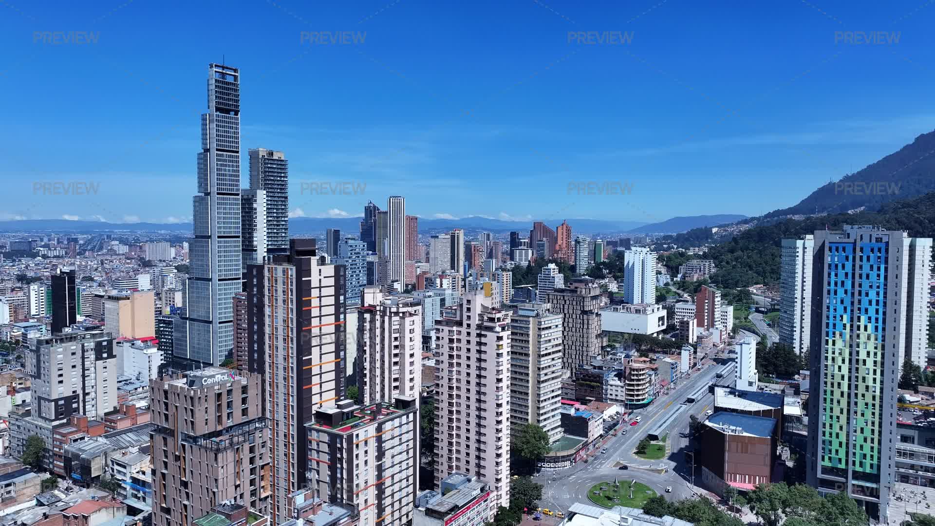 Vista aérea de Bogotá