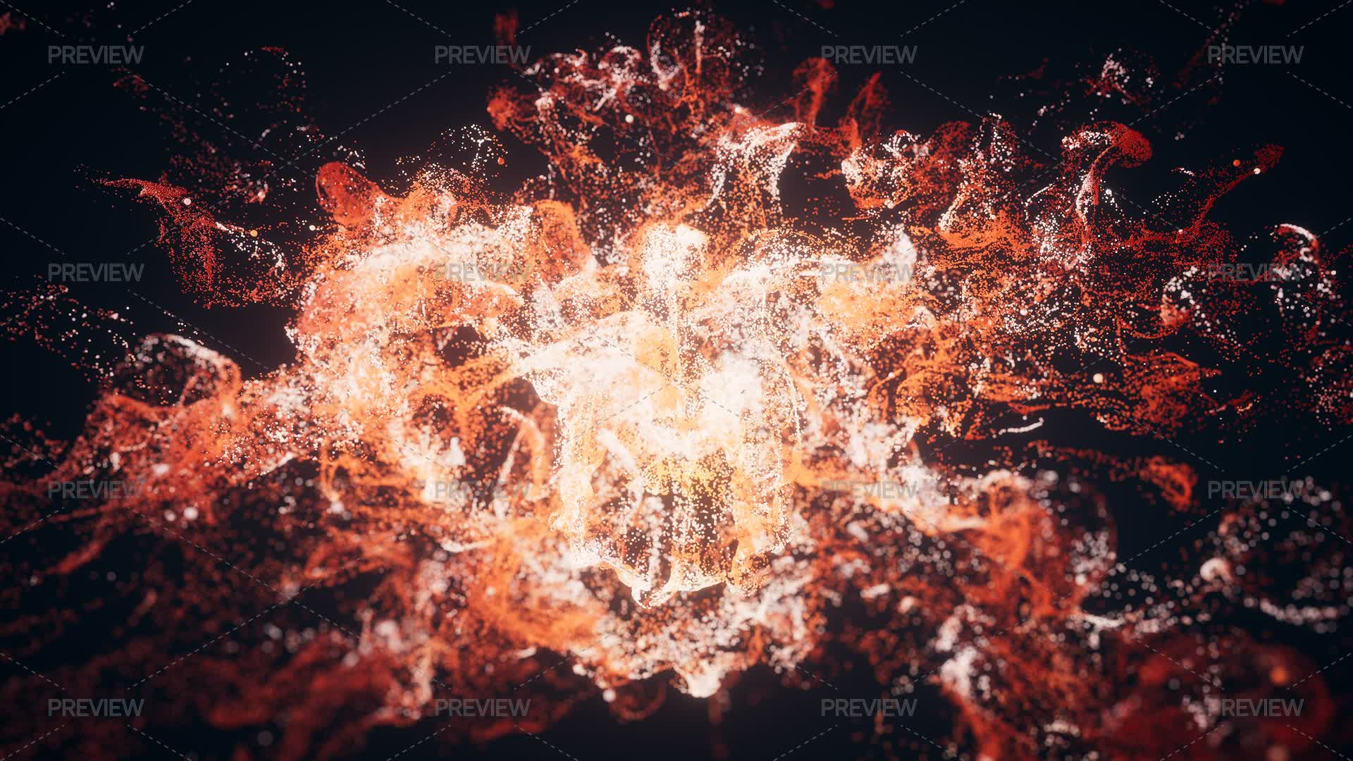 Red Flowing Particles With Explosive Wave Effect by VinkFan - Graphics ...