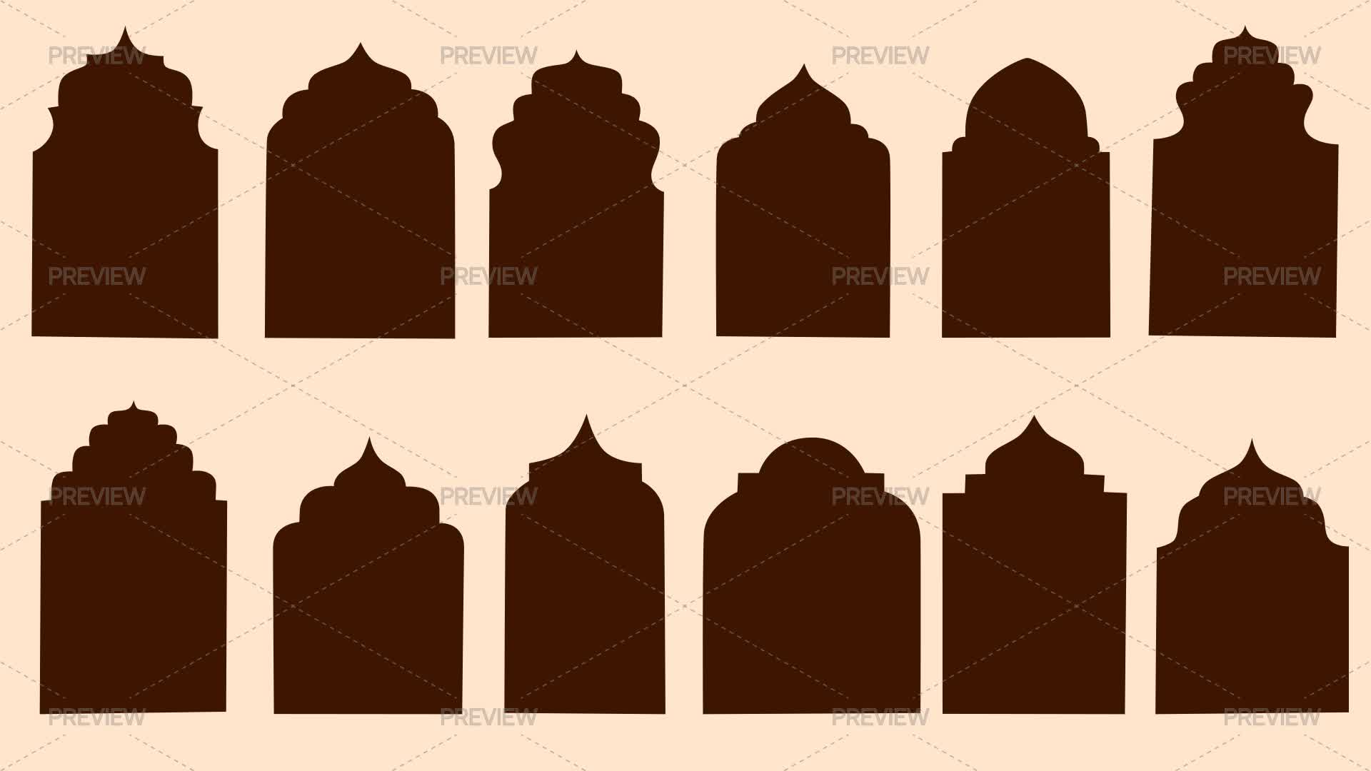 Arch Shapes - Graphics | Motion Array