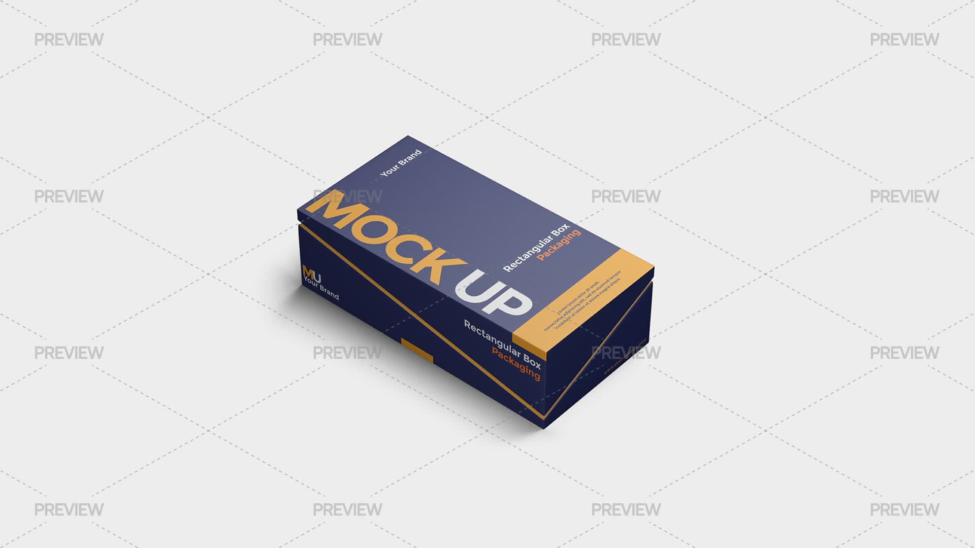Rectangular Box Packaging Mockup - Graphics | Motion Array