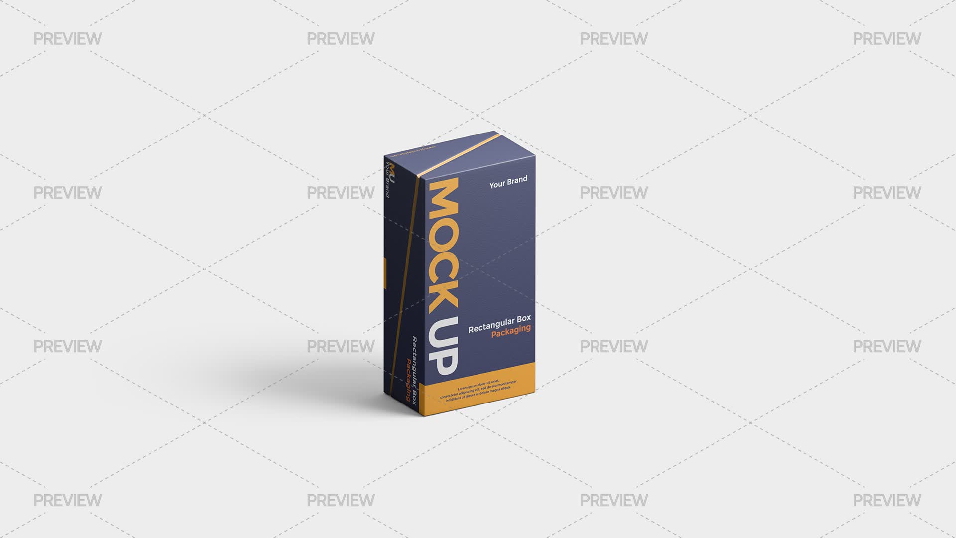 Rectangular Box Packaging Mockup - Graphics | Motion Array