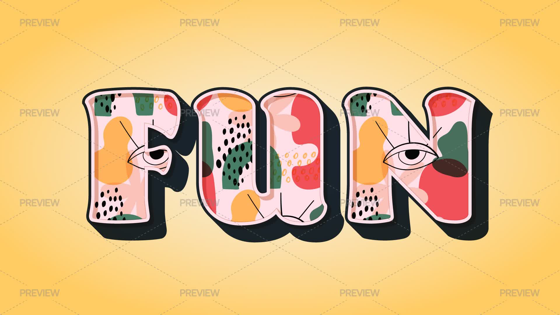 Patterned Text/graphics Patterned Text Effect - Graphics | Motion Array