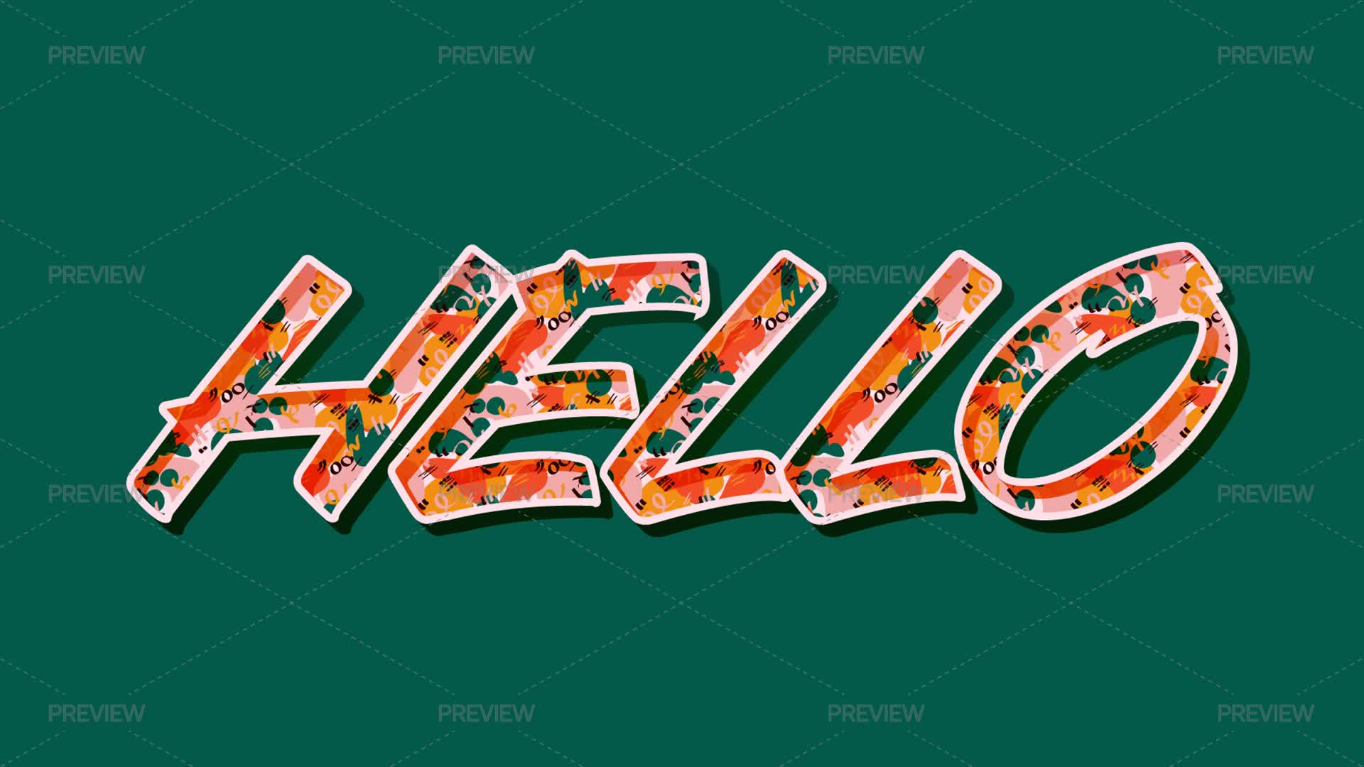 Patterned Text/graphics Patterned Text Effect by Wavebreak Media - Graphics | Motion Array