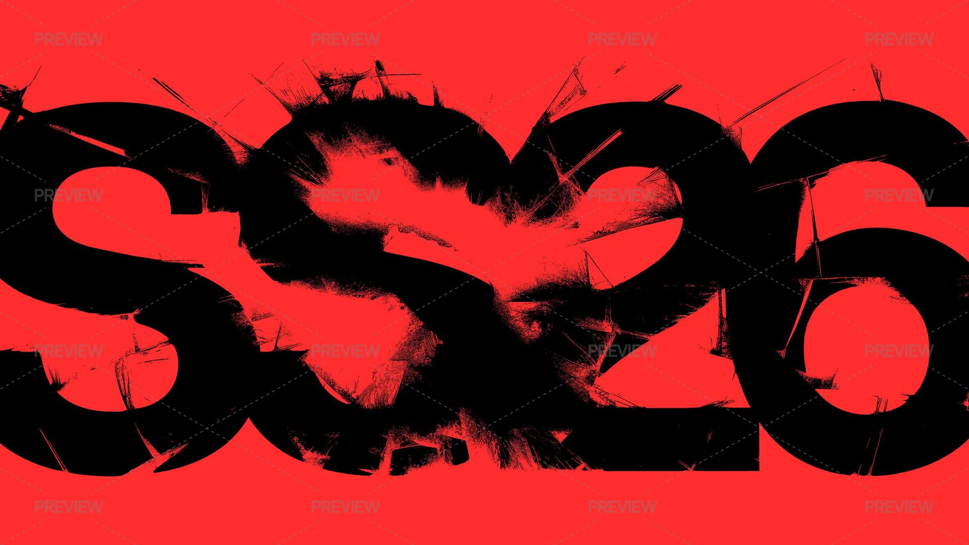 Crack Distortion Text Effect by Pixelbuddha Graphics Motion Array