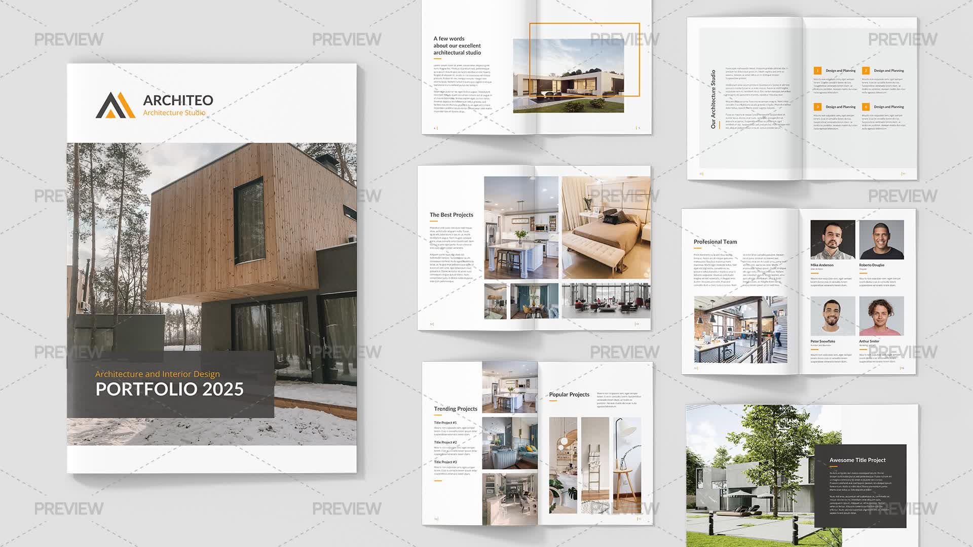 Architecture And Interior Design Portfolio Template by artbart ...