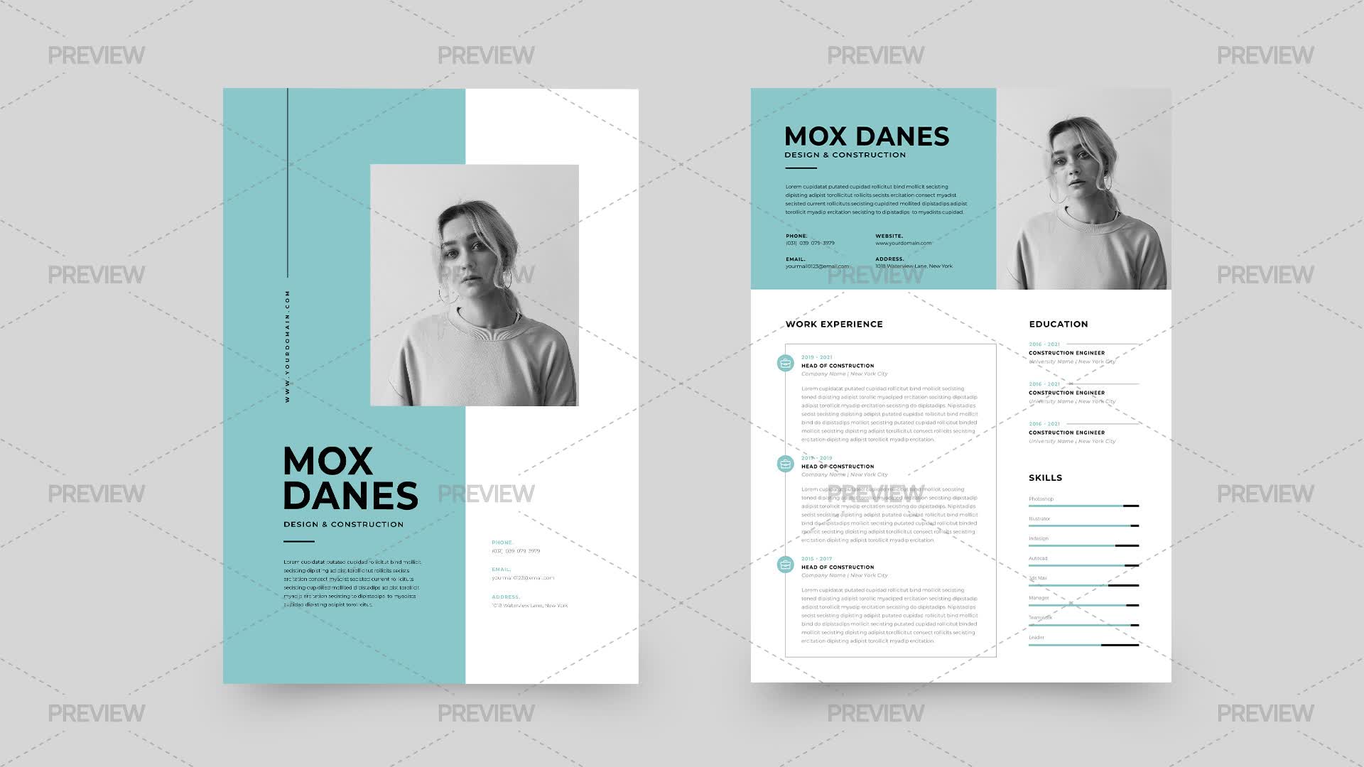 CV Resume Template - Graphics | Motion Array
