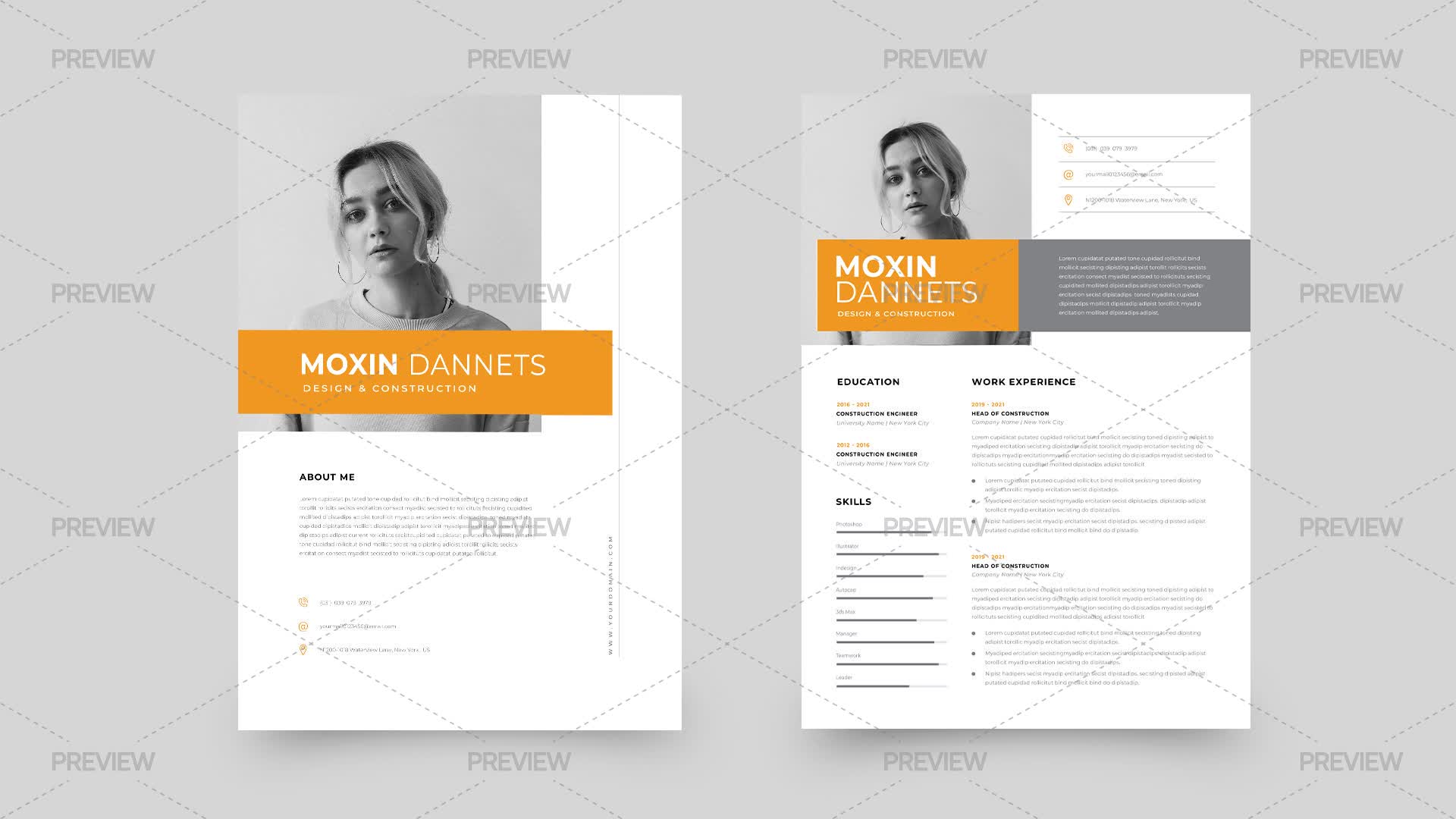 CV Resume Template - Graphics | Motion Array