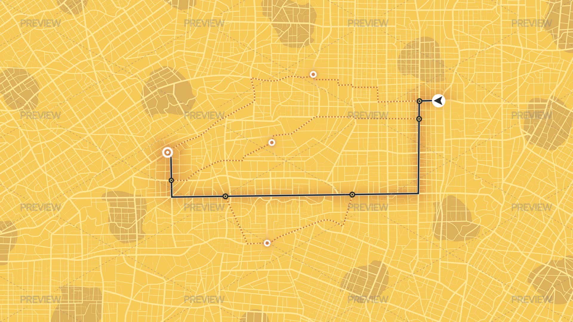 Alernative Route Alternative Navigation Routes - Graphics | Motion Array
