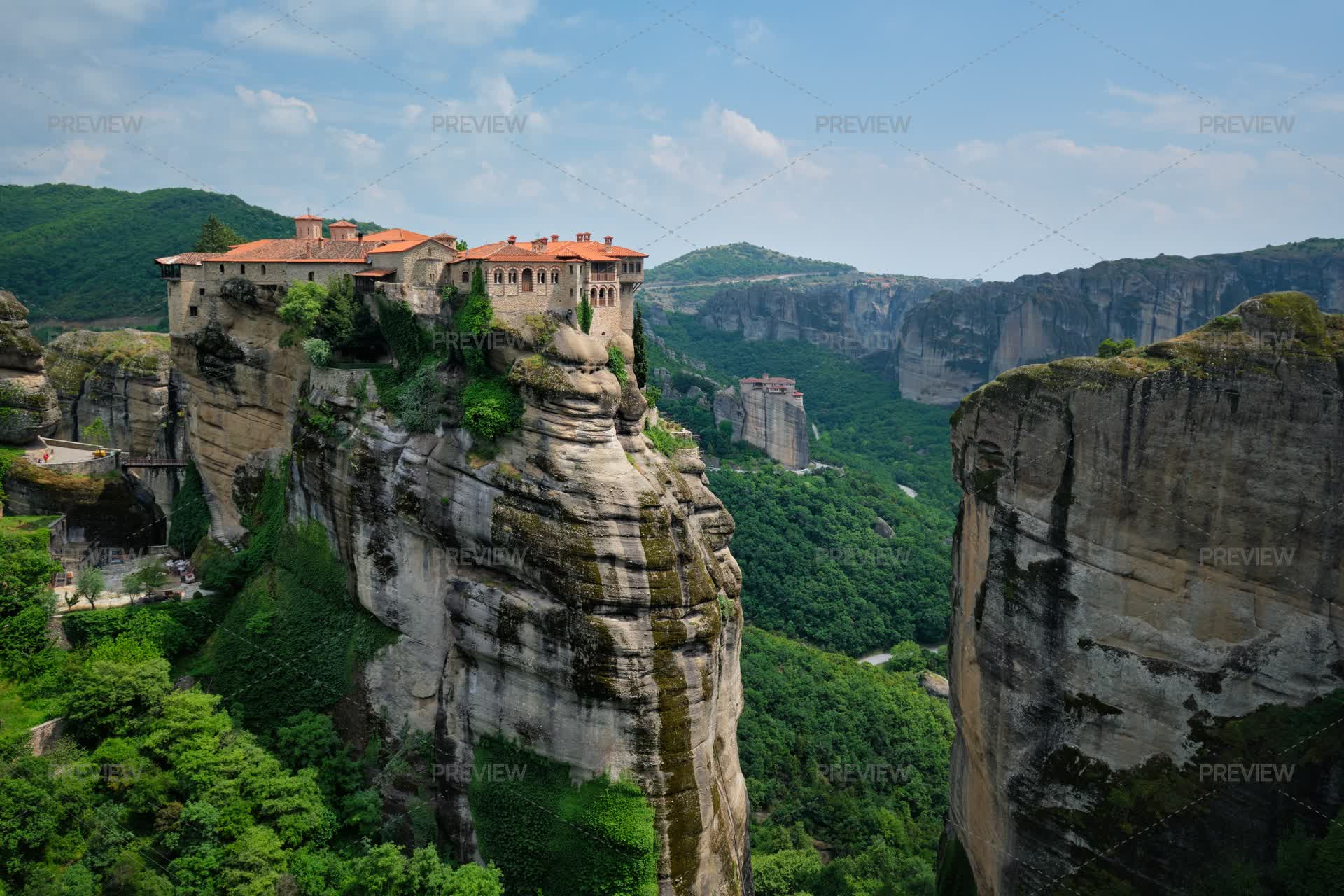Monasteries Of Meteora, Greece - Stock Photos | Motion Array