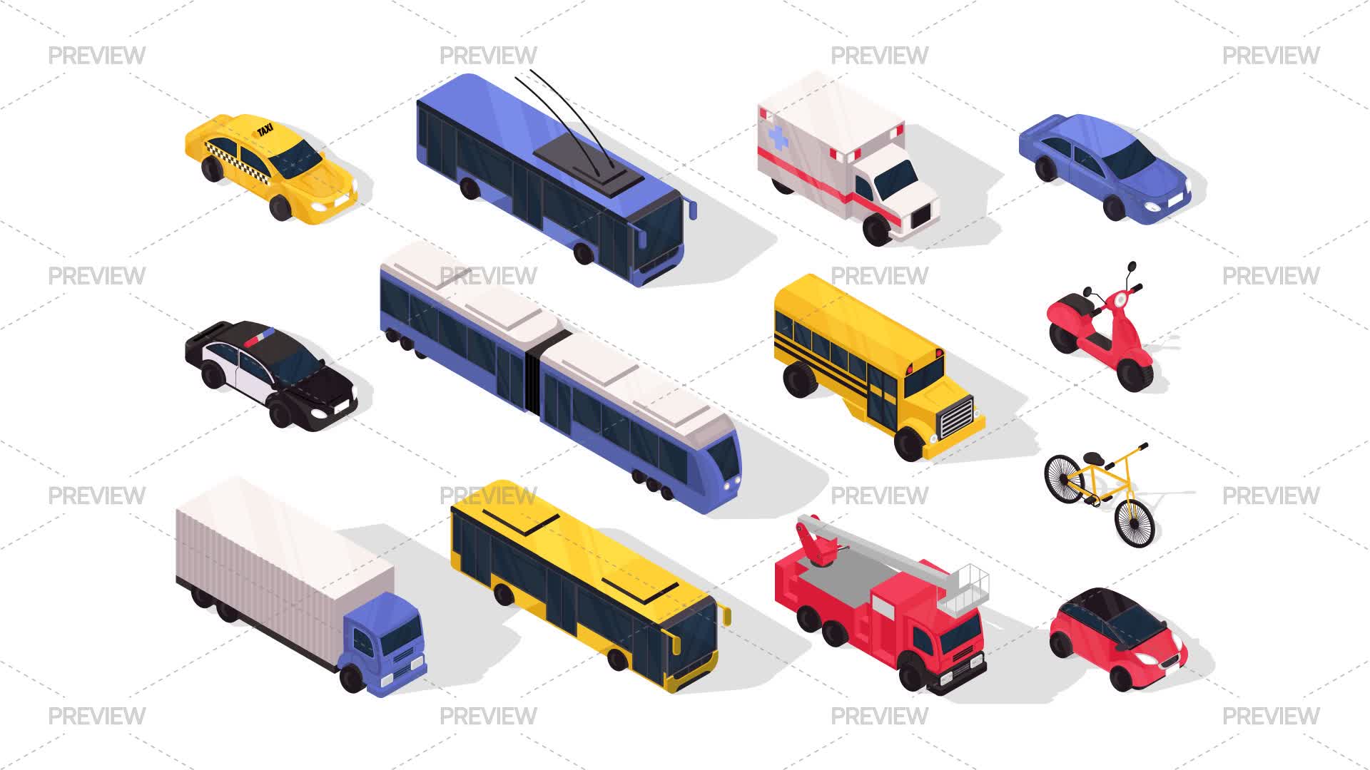 Transportation Cars Graphics Transport Vehicle Illustrations - Graphics | Motion Array
