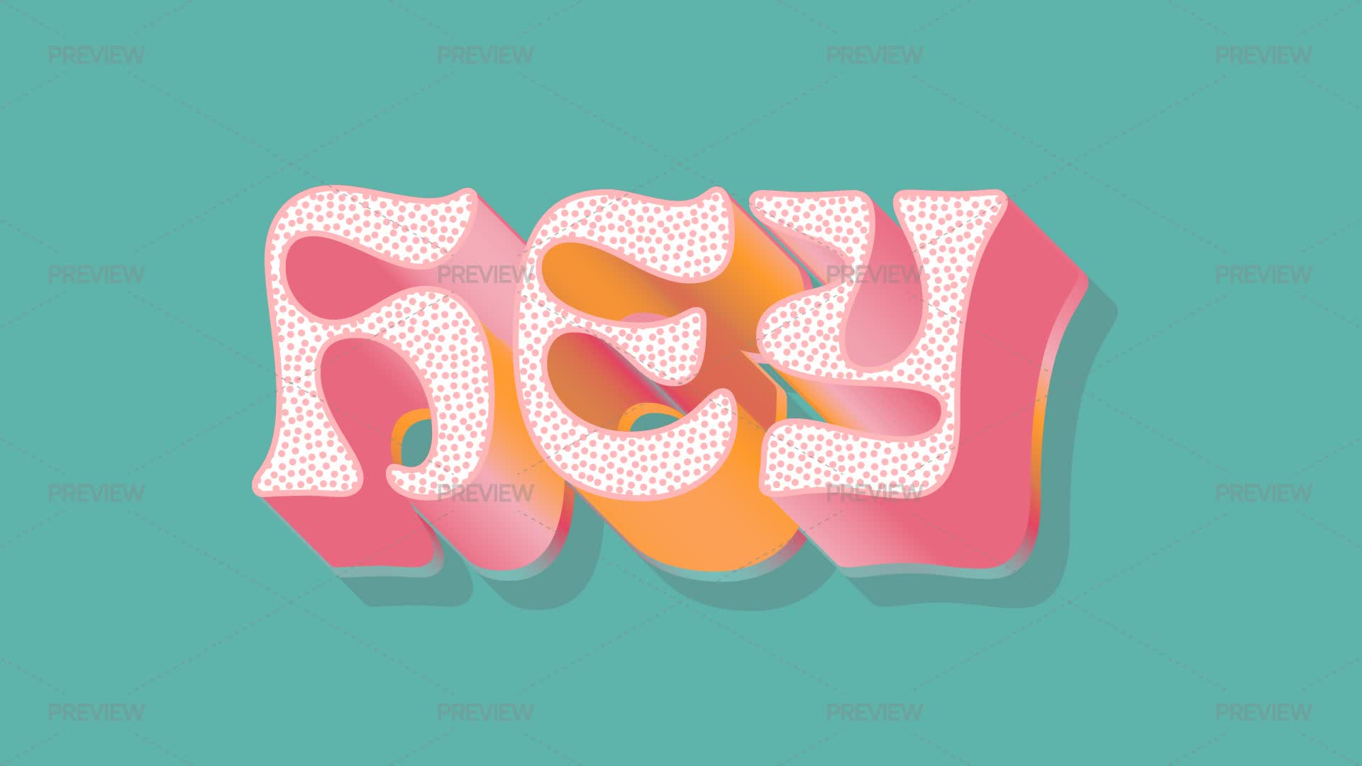 Patterned Text/graphics 3D Patterned Text Effect - Graphics | Motion Array