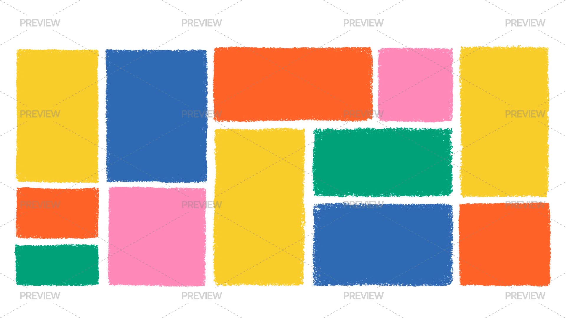 Colorful Rectangle Shapes - Graphics | Motion Array