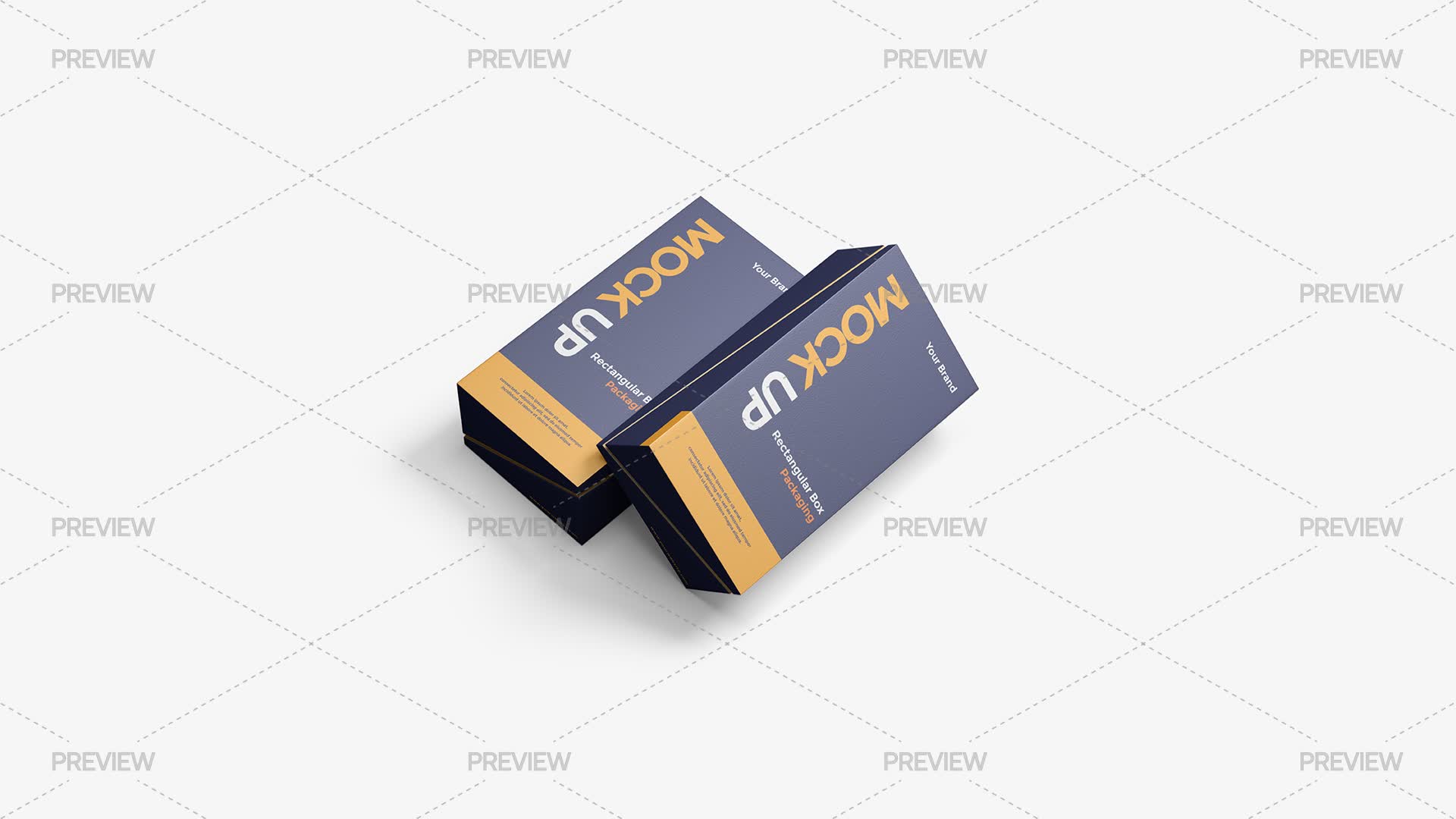 2 Rectangular Boxes Packaging Mockup - Graphics | Motion Array