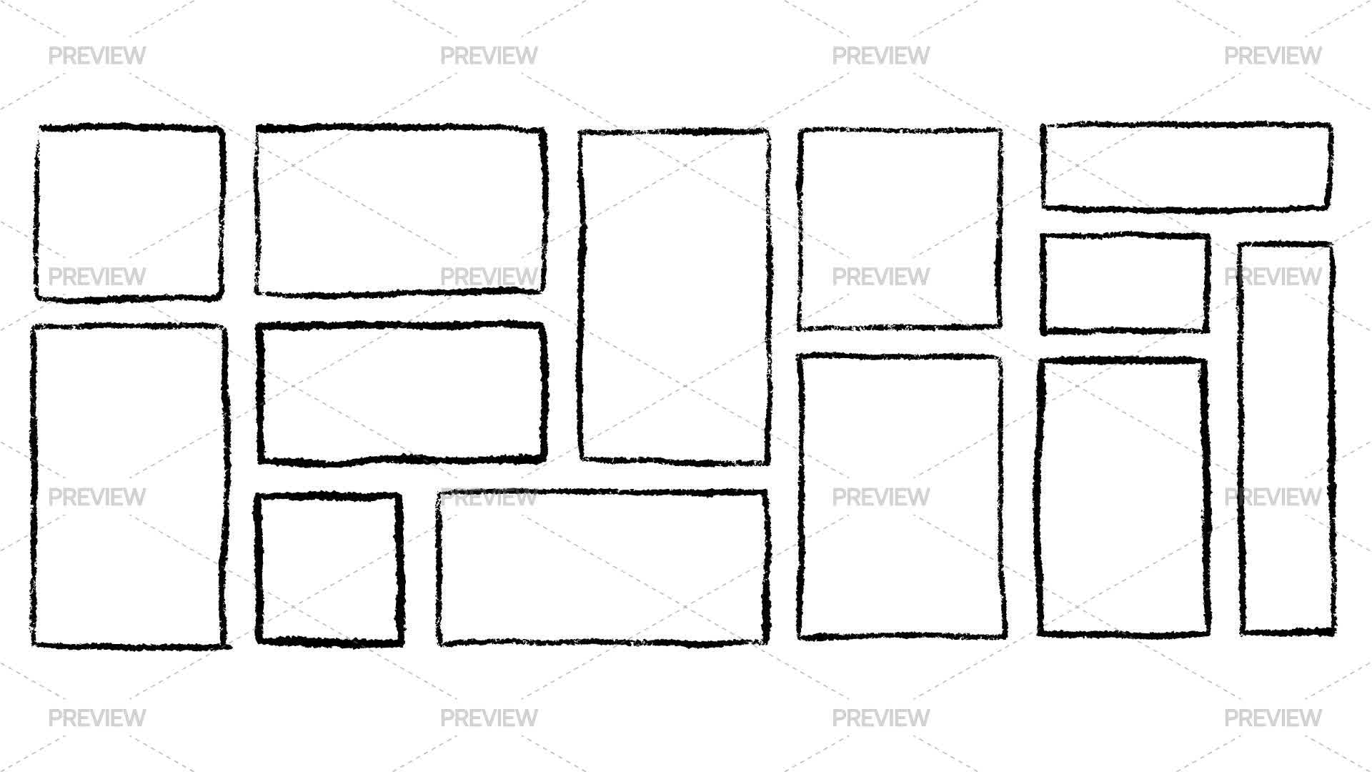 Length Rectangle Graphics Rectangle And Square Doodles - Graphics | Motion Array