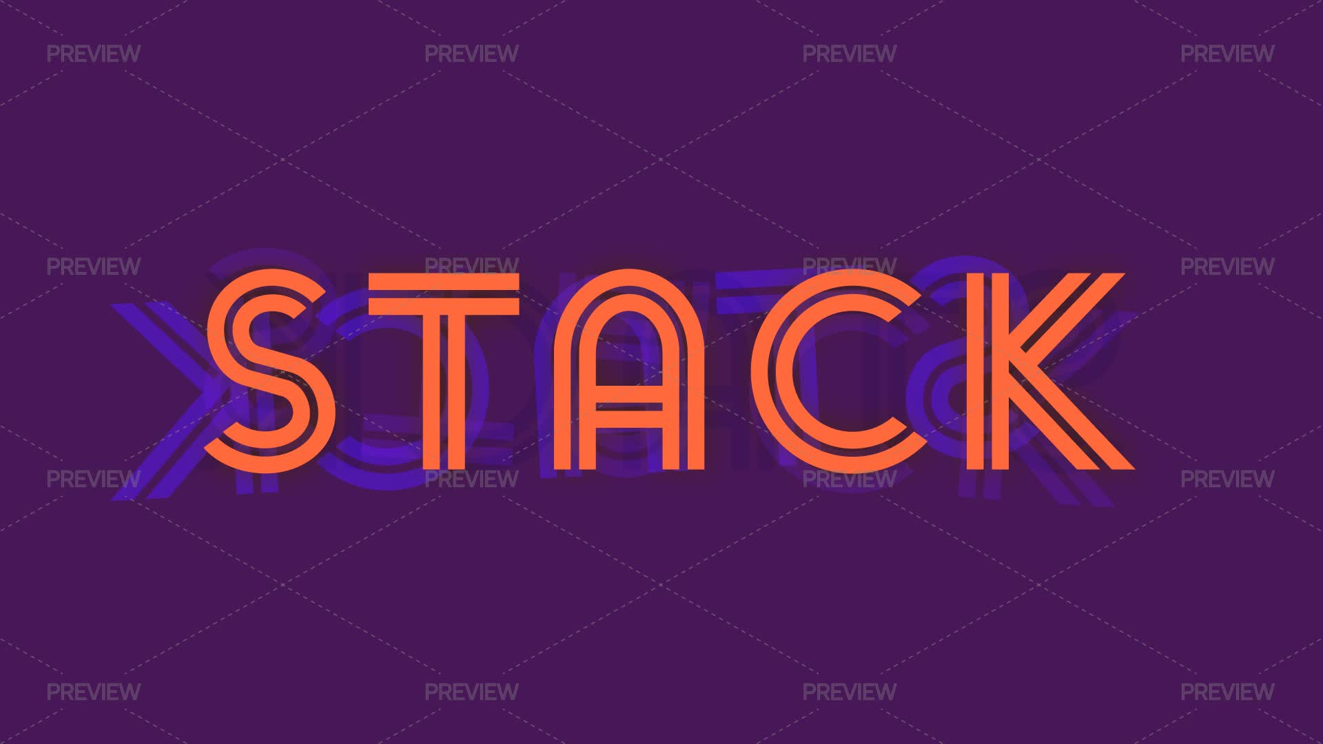 Stacked Text Effect by Wavebreak Media - Graphics | Motion Array
