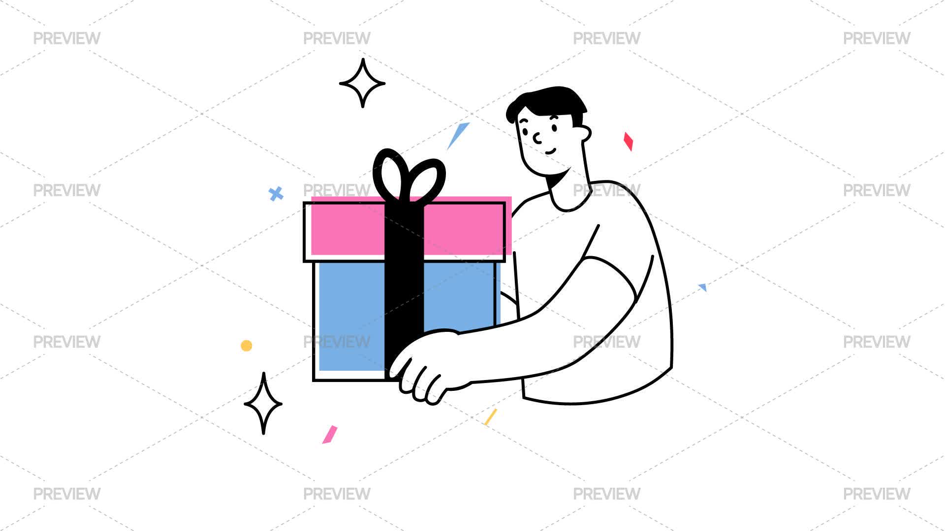 Getting And Giving Graphics Gift Giving And Rewards by IconsX - Graphics | Motion Array
