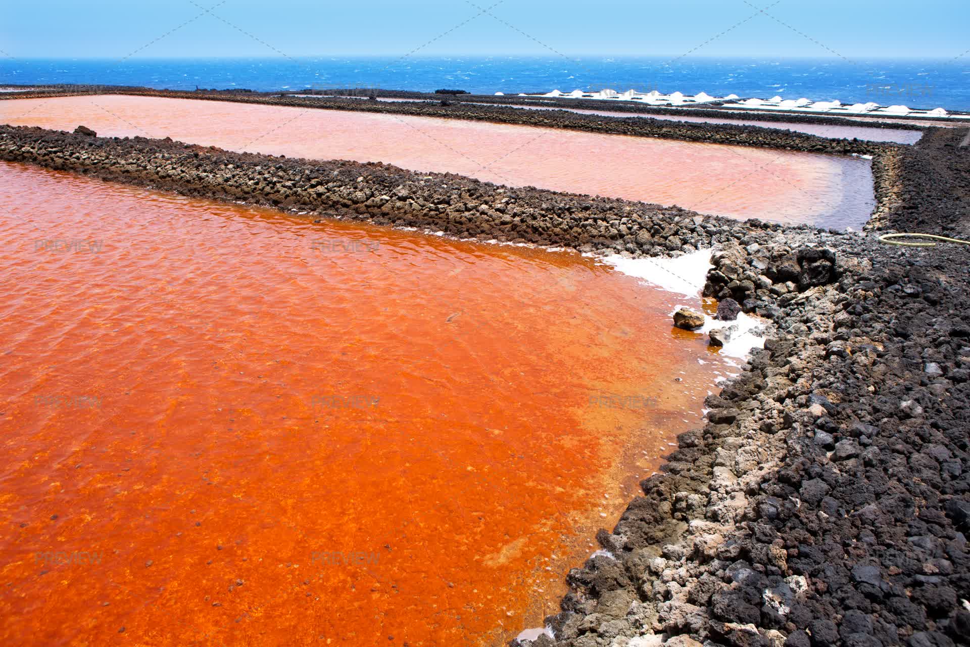 Salt Pla La Palma Salt Flats By Ocean by LUNAMARINA - Stock Photos | Motion Array
