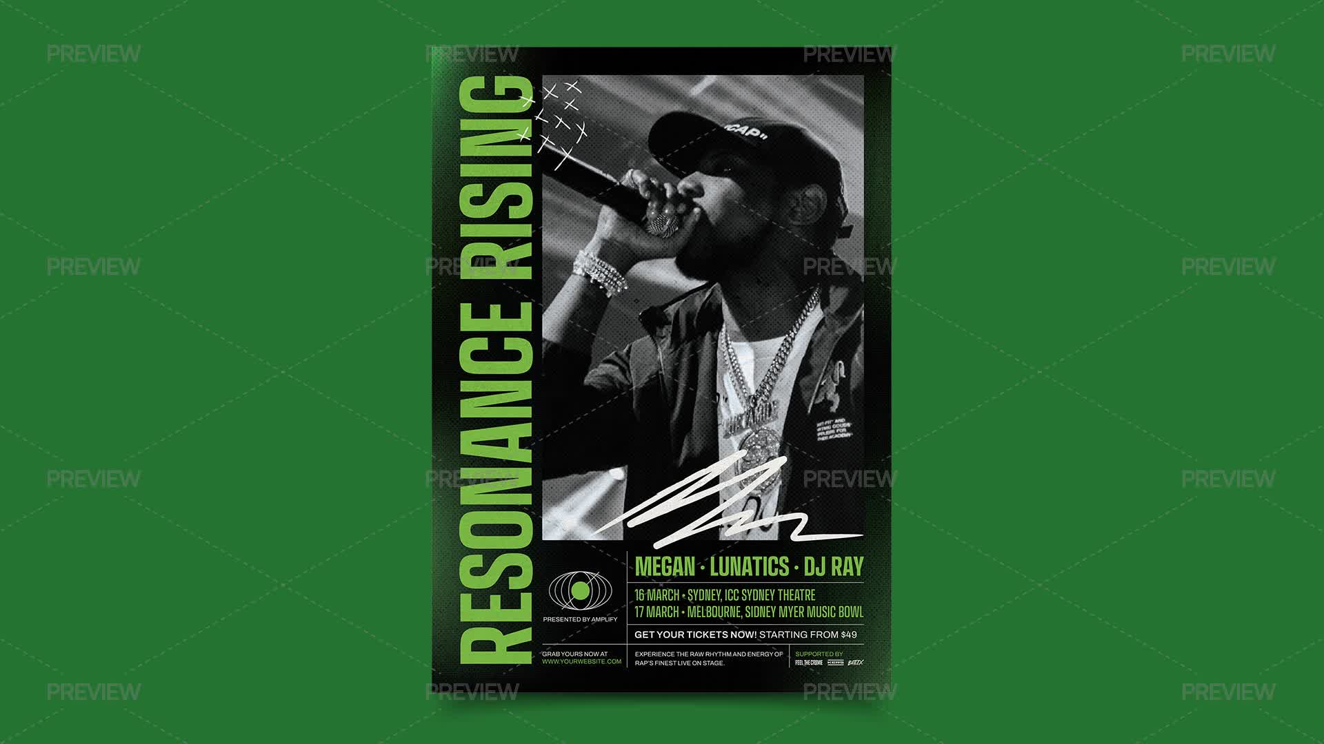 Rap Video Graphics Rap Event Flyer by Gioraphics - Graphics | Motion Array