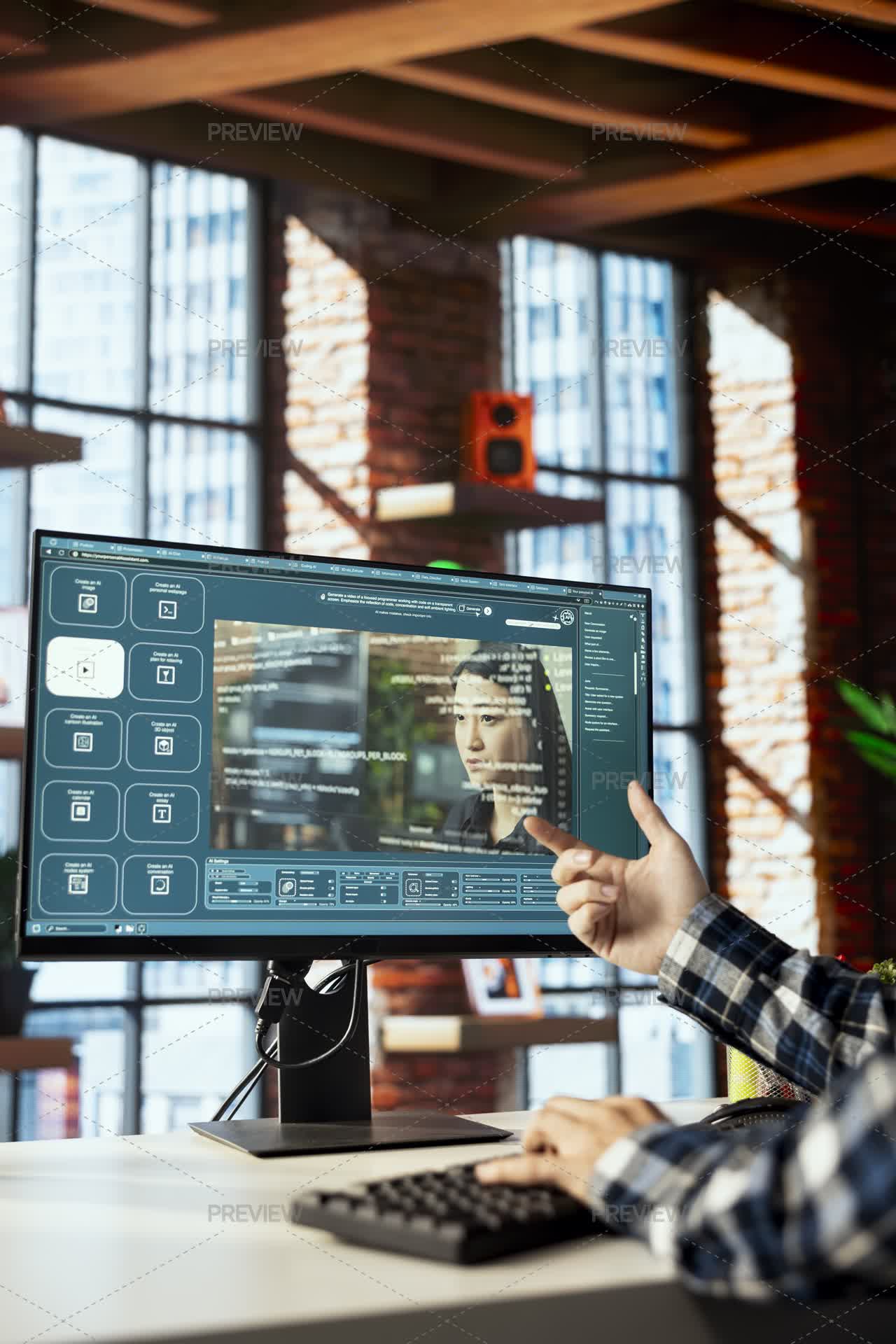 Graphic Editor Designing UI For Artificial Intelligence GPT Software ...