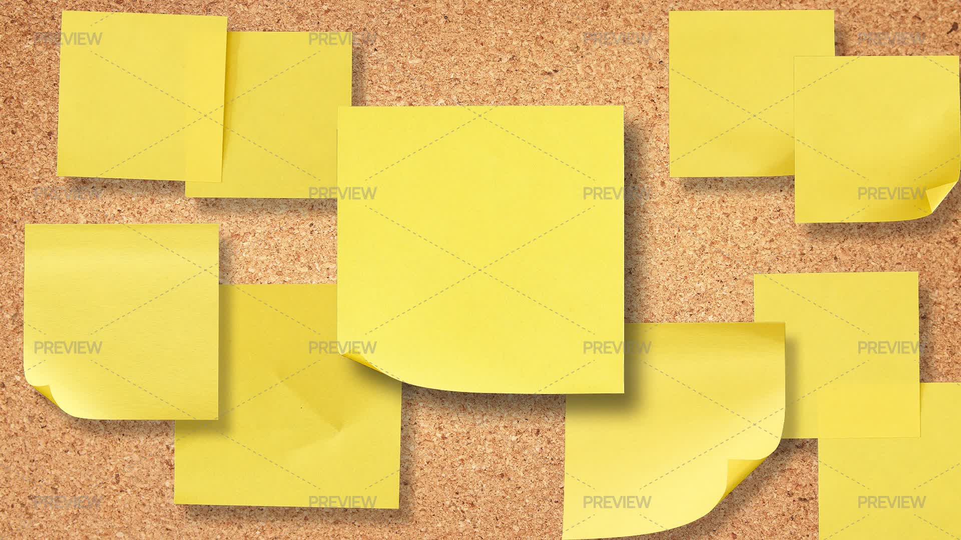 25 Yellow Sticky Notes - Graphics | Motion Array