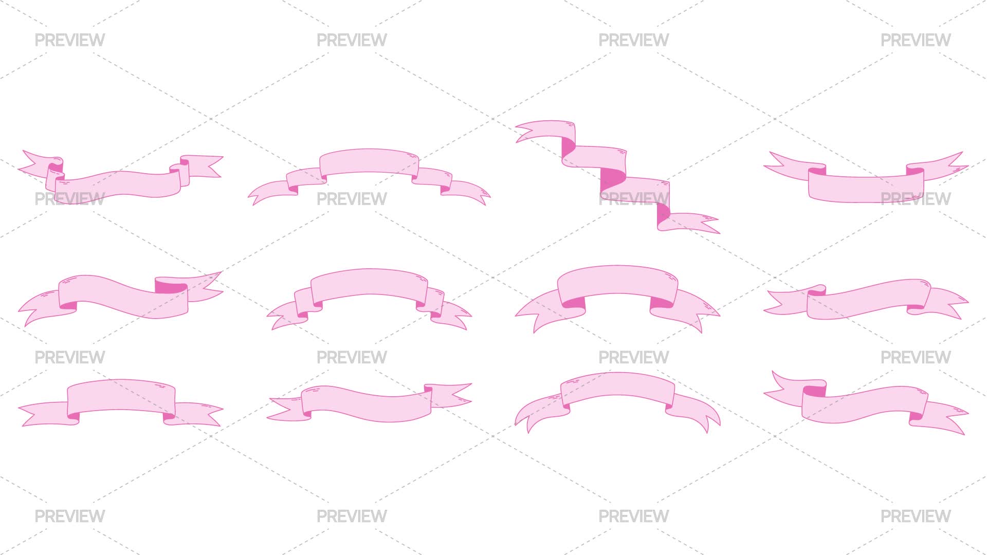 Pink Ribbons Grphics Pink Ribbons - Graphics | Motion Array
