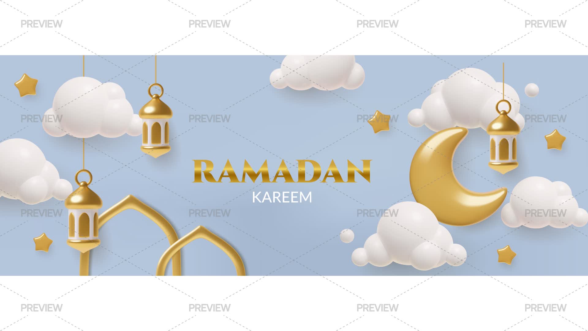 Banner Ramezan Ramadan Kareem Banner - Graphics | Motion Array